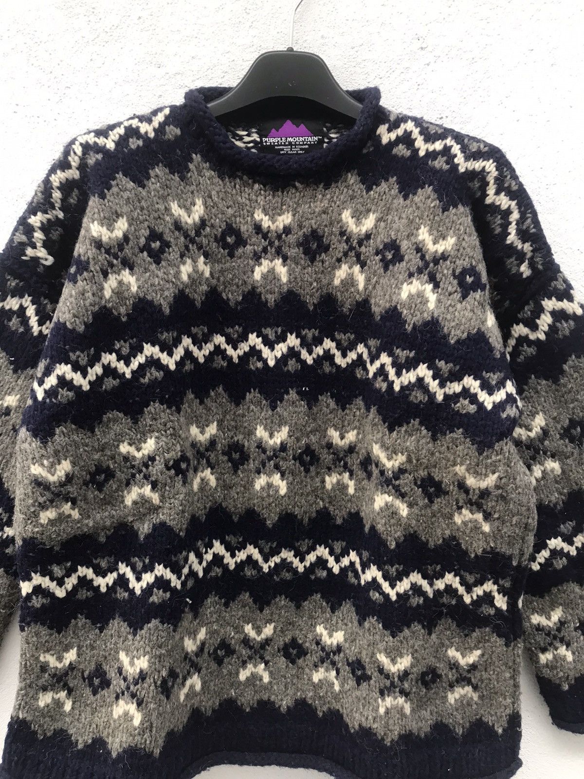 Native × Vintage Vintage Purple Mountain Native Wool Knit Sweater Size US S / EU 44-46 / 1 - 2 Thumbnail