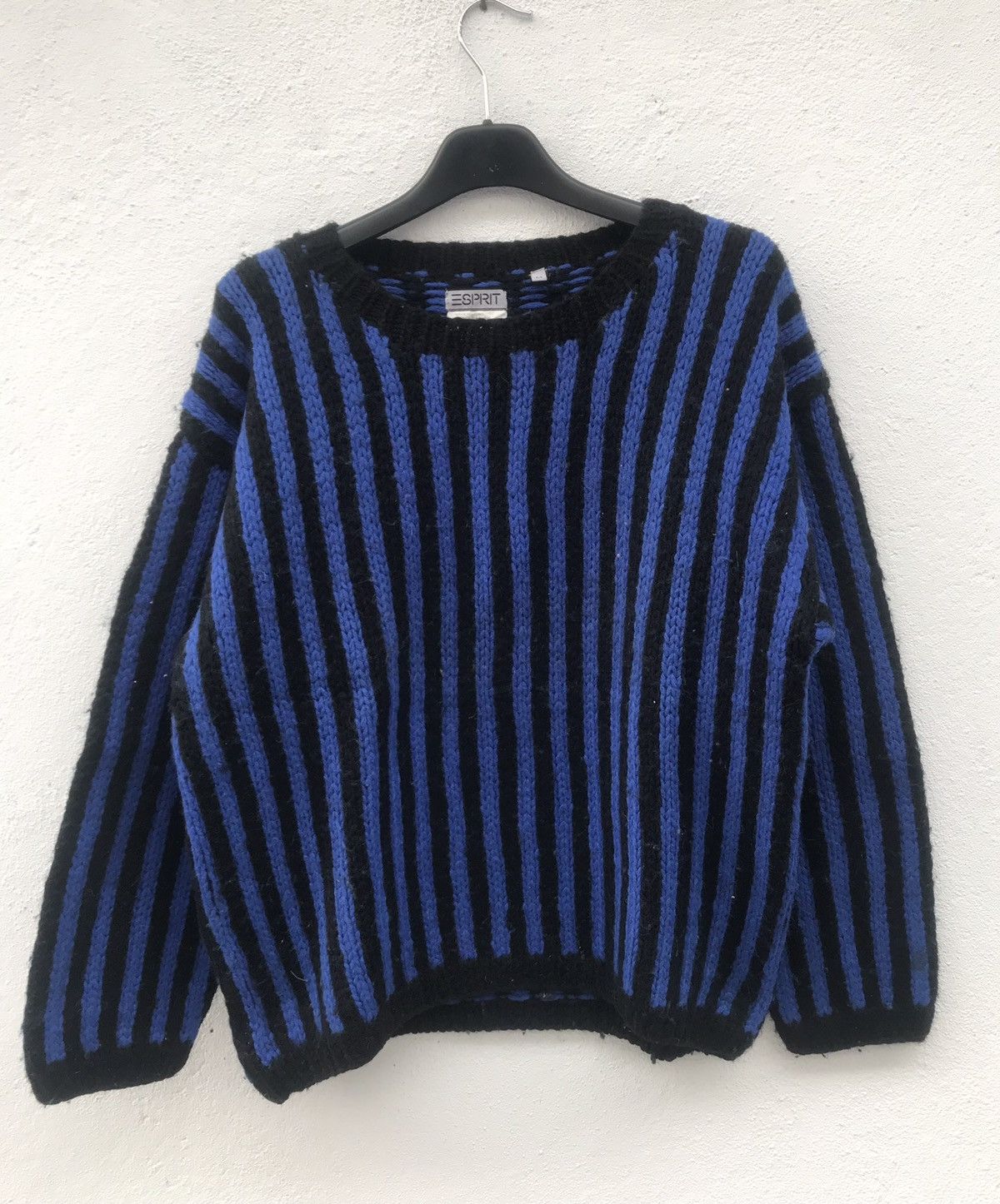 Vintage Espirit Striped Wool Knit Sweater