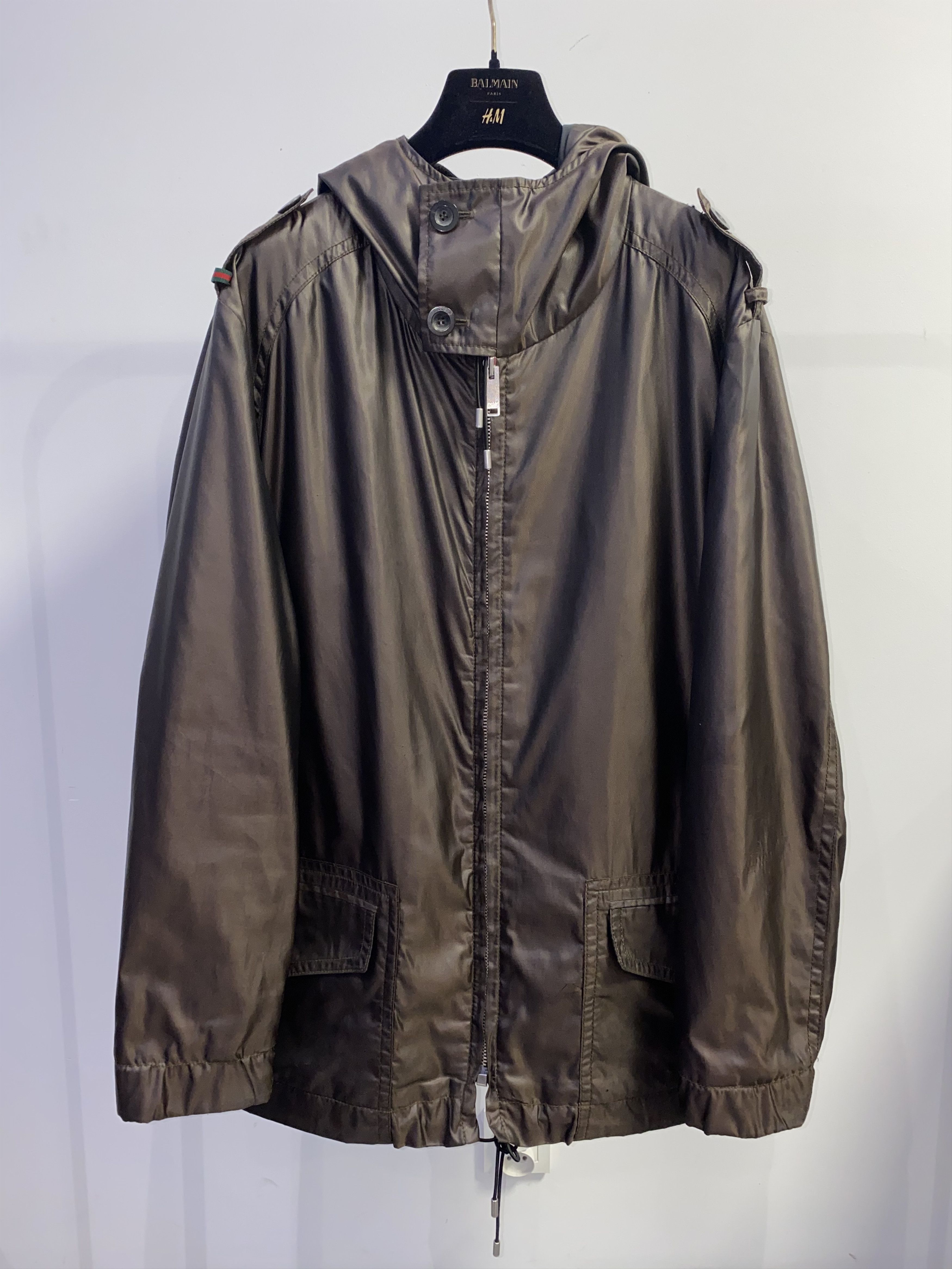 Gucci Tom Ford Era Gucci Transfuse Brown Military Techical Parka Size US M / EU 48-50 / 2 - 3 Thumbnail