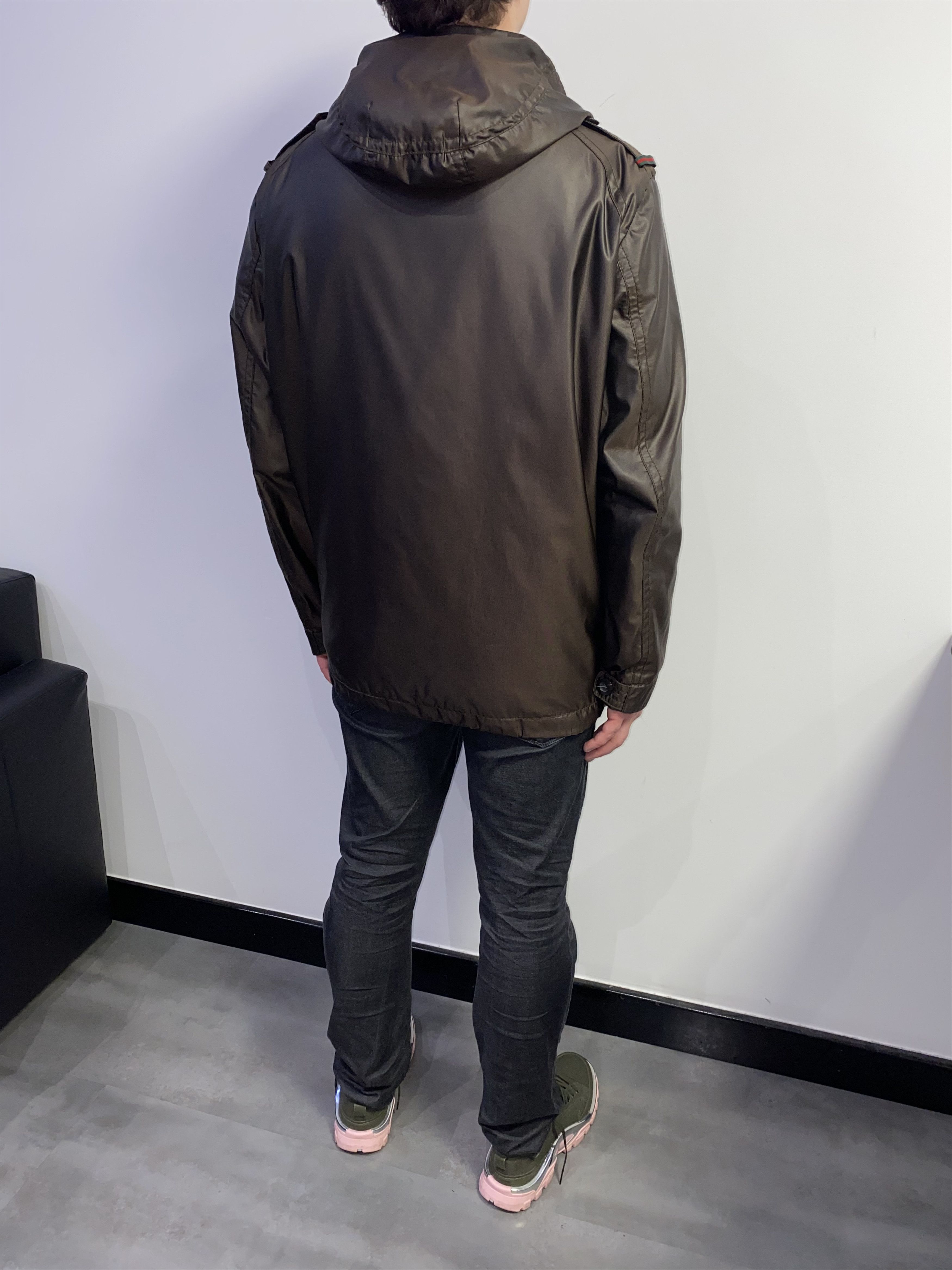 Gucci Tom Ford Era Gucci Transfuse Brown Military Techical Parka Size US M / EU 48-50 / 2 - 2 Thumbnail