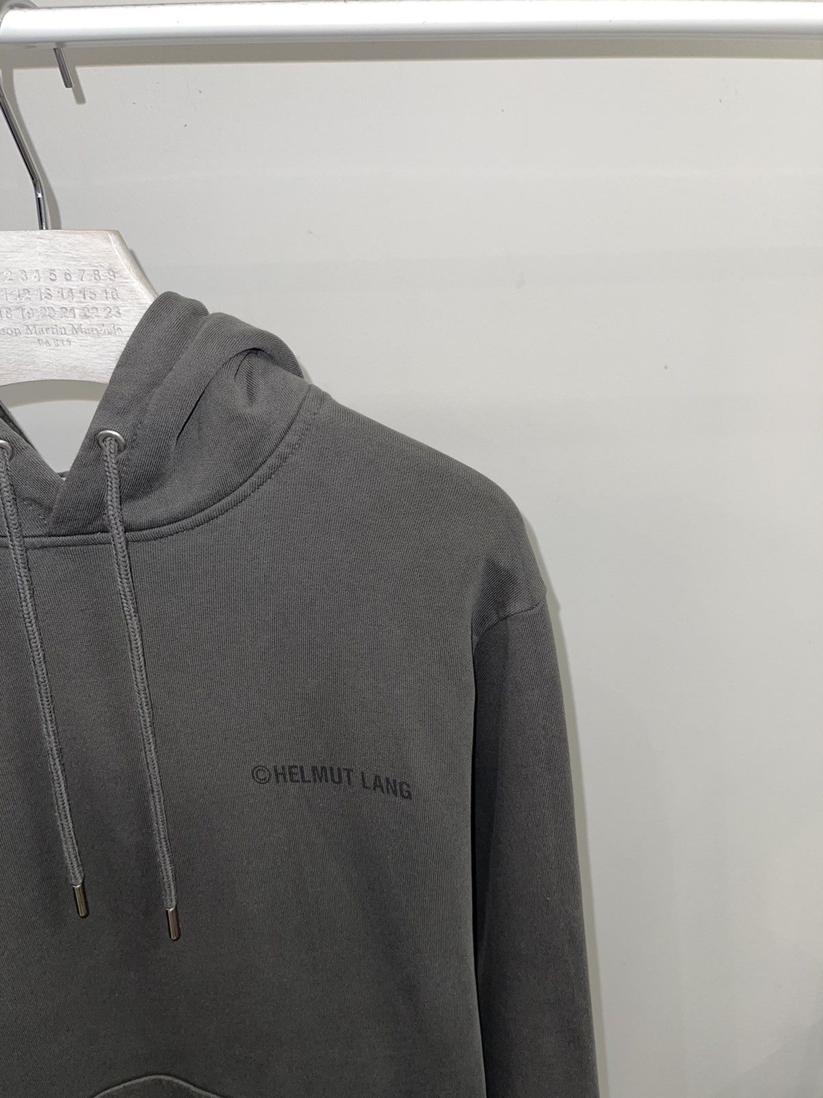 Helmut Lang Limited Edition! Helmut Lang Big Logo Washed Gray Hoodie Size US M / EU 48-50 / 2 - 5 Thumbnail