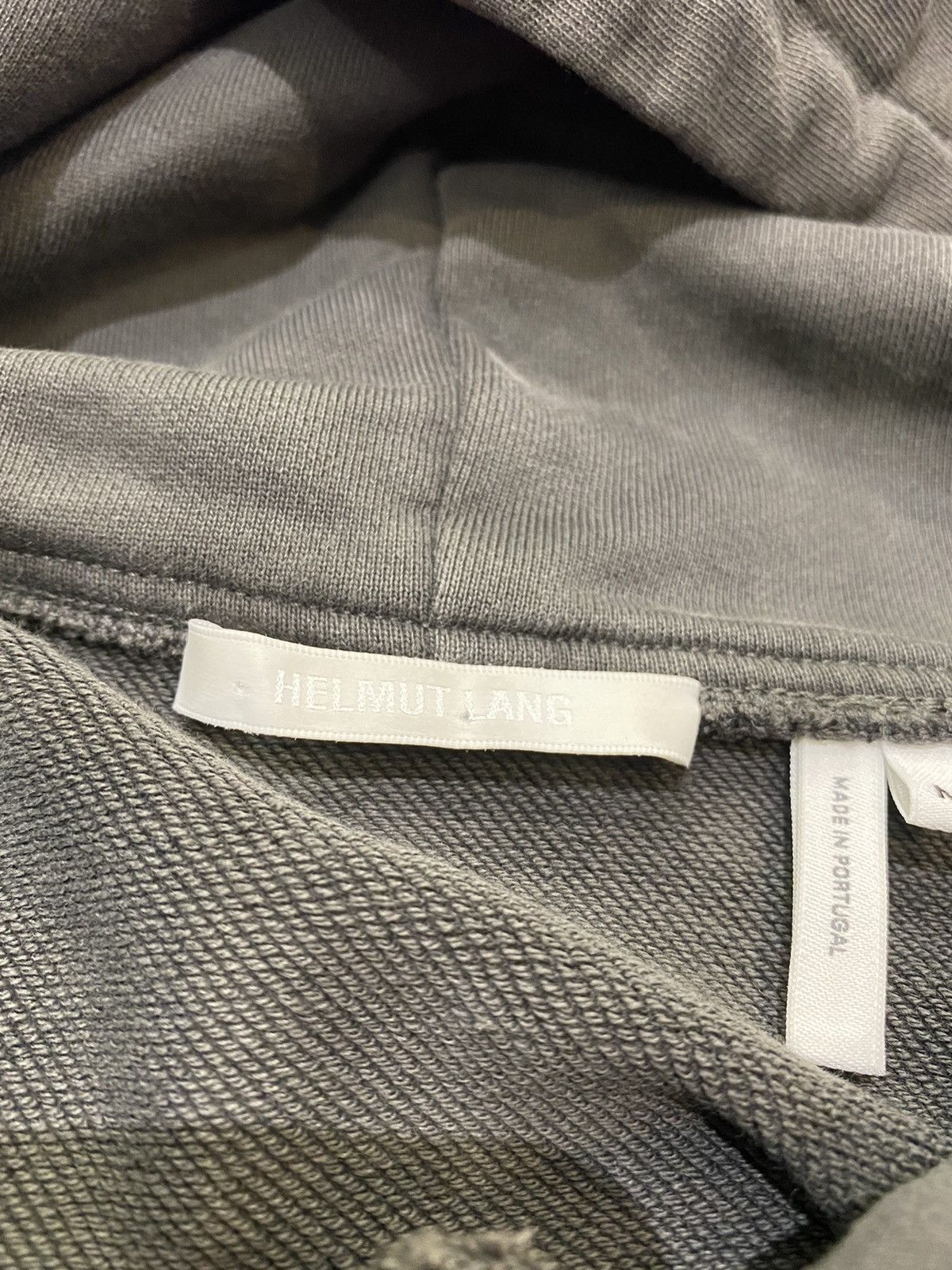 Helmut Lang Limited Edition! Helmut Lang Big Logo Washed Gray Hoodie Size US M / EU 48-50 / 2 - 15 Thumbnail