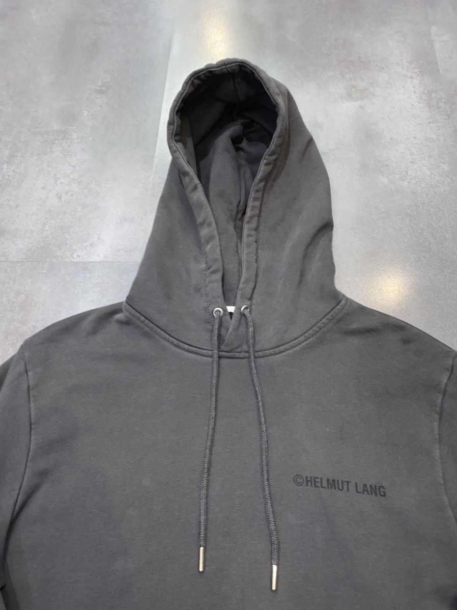 Helmut Lang Limited Edition! Helmut Lang Big Logo Washed Gray Hoodie Size US M / EU 48-50 / 2 - 10 Thumbnail