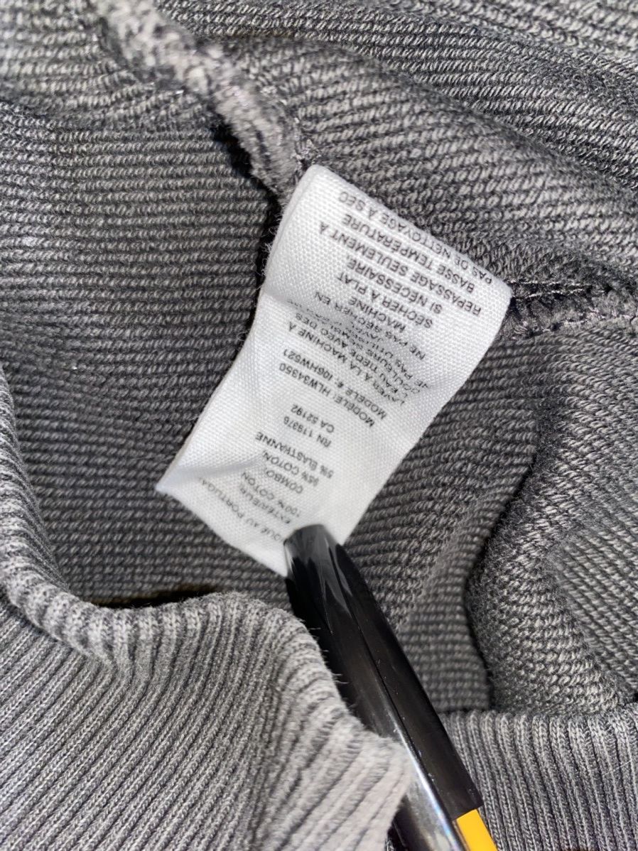 Helmut Lang Limited Edition! Helmut Lang Big Logo Washed Gray Hoodie Size US M / EU 48-50 / 2 - 18 Thumbnail