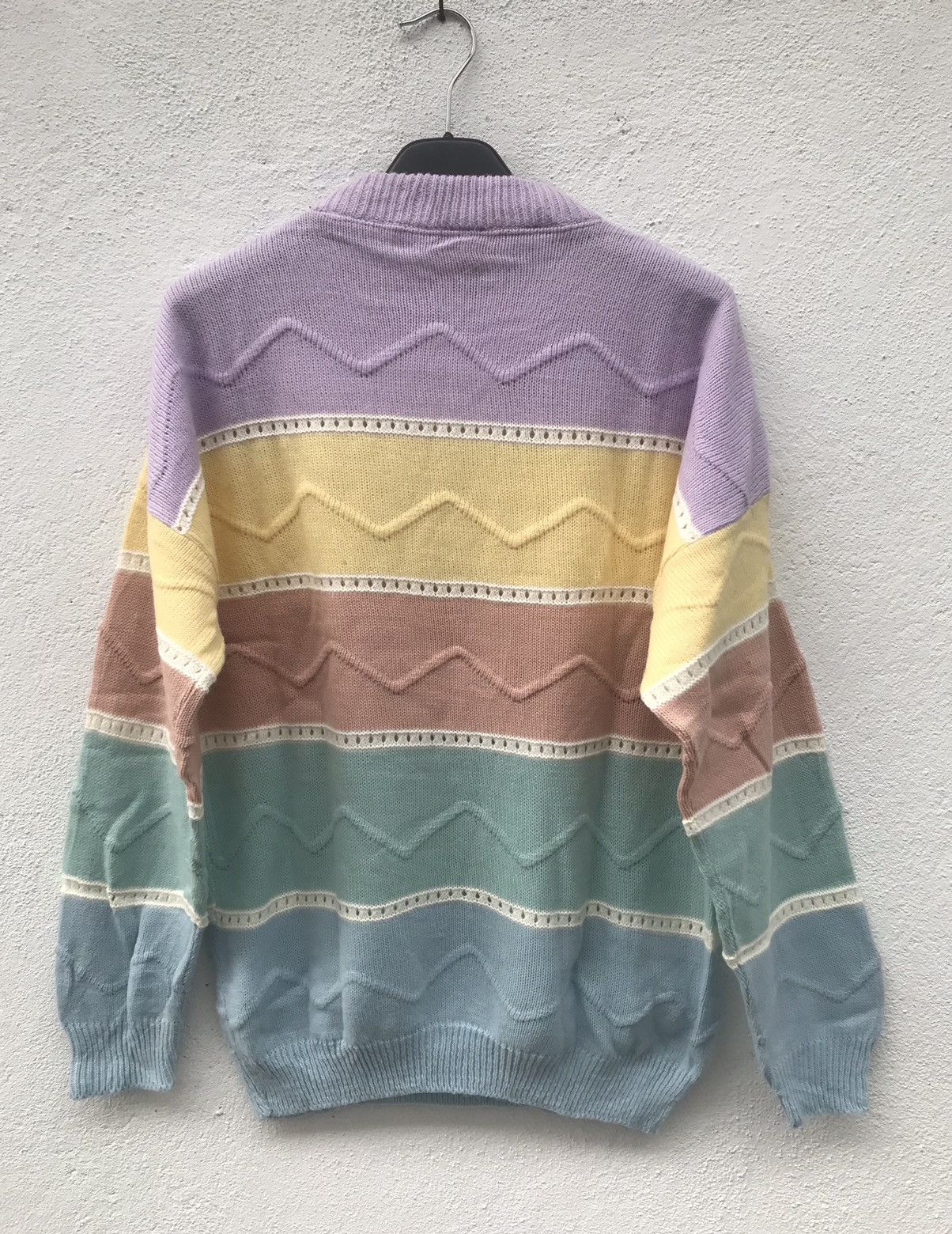 Designer × Native × Vintage Made In Usa Vintage Alicia Stripe knitwear Sweater Size US L / EU 52-54 / 3 - 3 Thumbnail