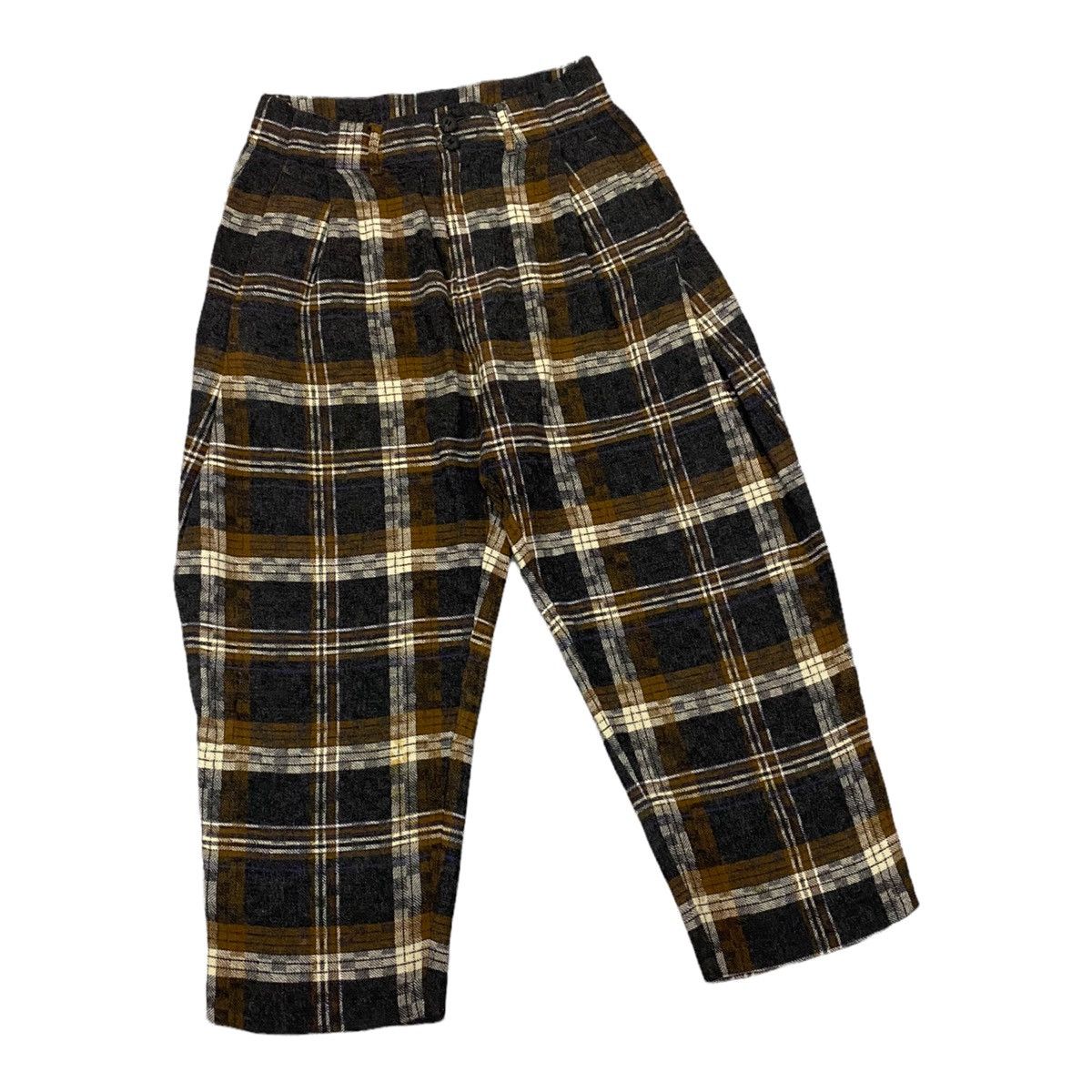 ANREALAGE 🔥ANREALAGE🇯🇵CHECKED KAPITAL STYLE BAGGY TROUSERS PANTS Size US 30 / EU 46 - 3 Thumbnail