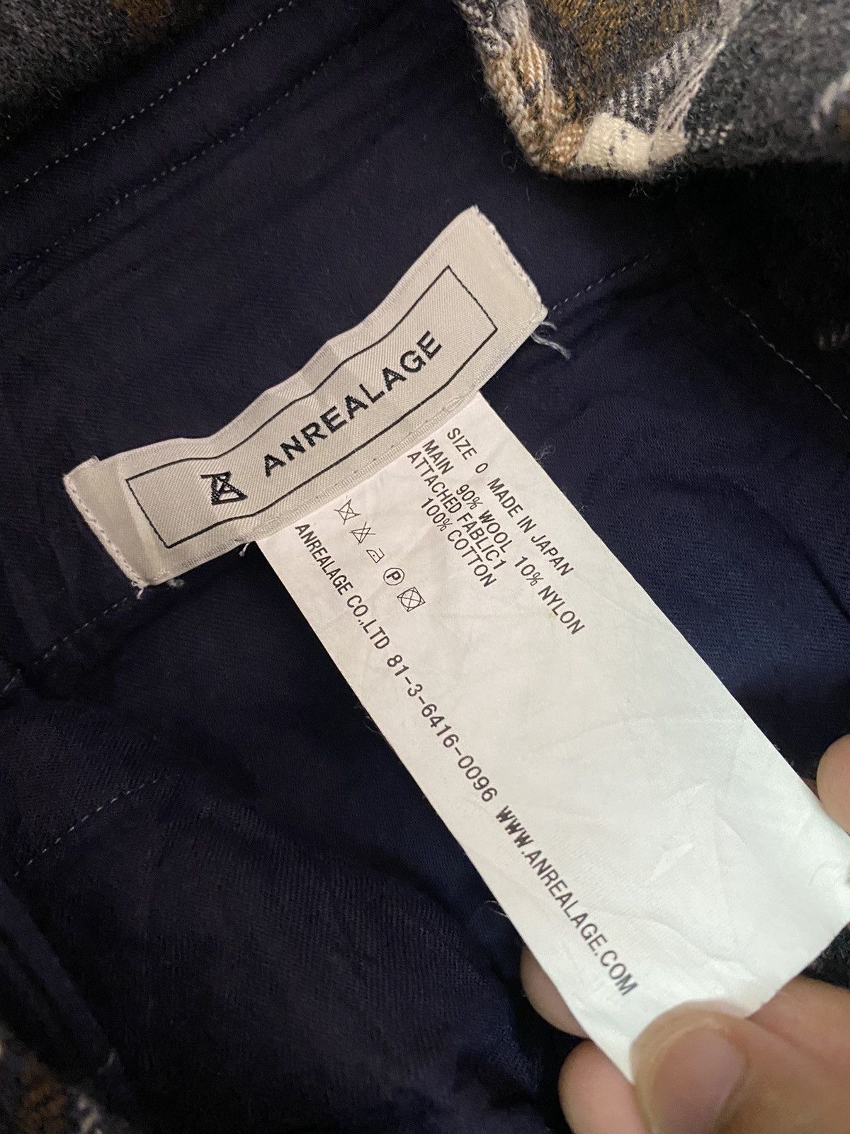 ANREALAGE 🔥ANREALAGE🇯🇵CHECKED KAPITAL STYLE BAGGY TROUSERS PANTS Size US 30 / EU 46 - 9 Thumbnail