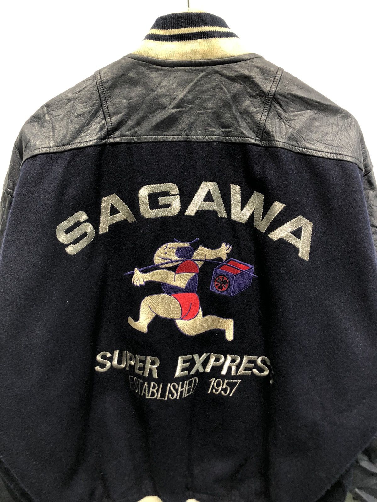Vintage Sagawa Express Big Logo Varsity Jacket Size US L / EU 52-54 / 3 - 6 Thumbnail