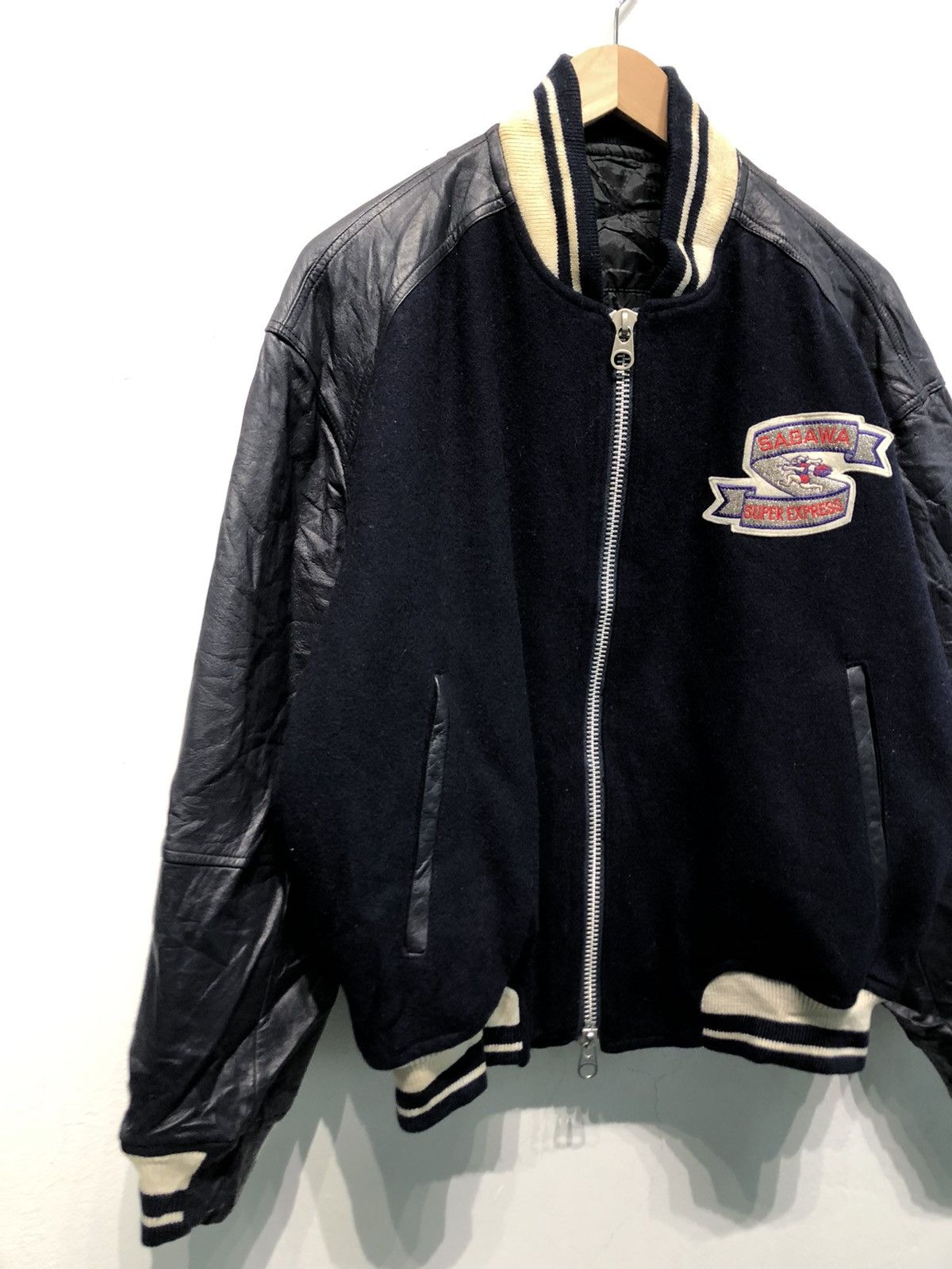 Vintage Sagawa Express Big Logo Varsity Jacket Size US L / EU 52-54 / 3 - 4 Thumbnail
