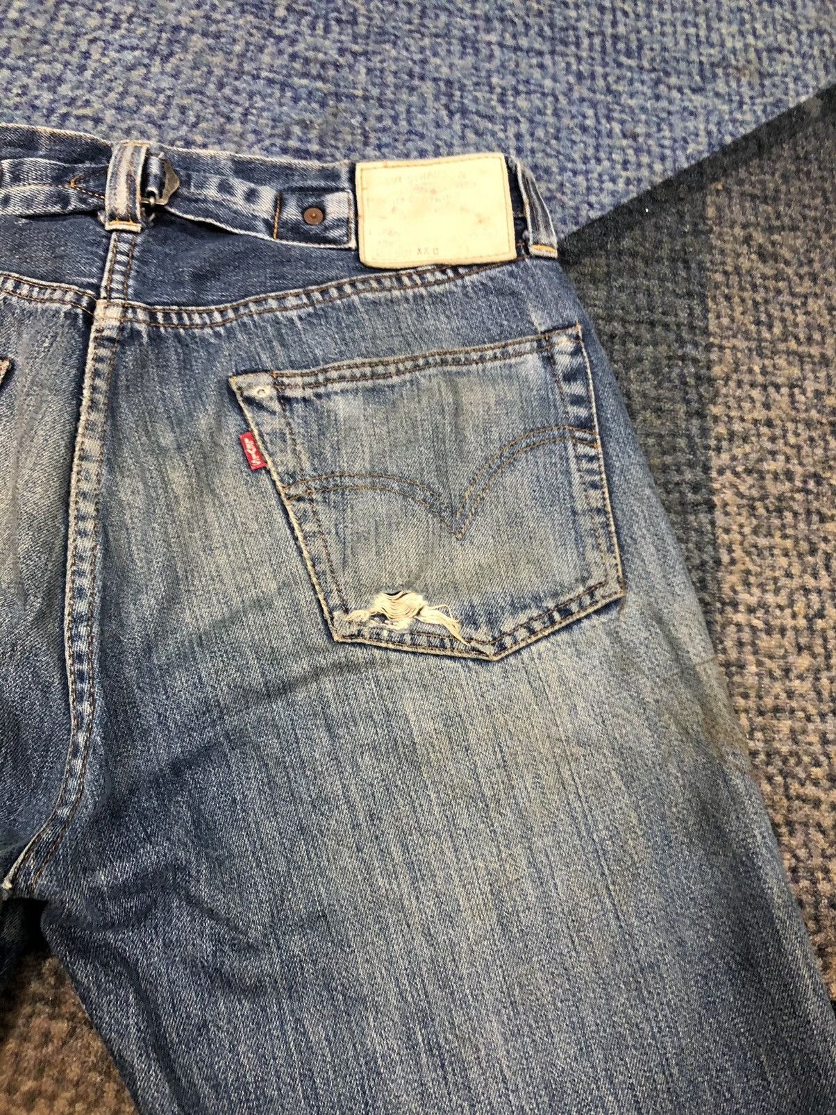 Levi's Levis 501XXc Big E Selvedge Button 555 Denim Size US 31 - 10 Thumbnail