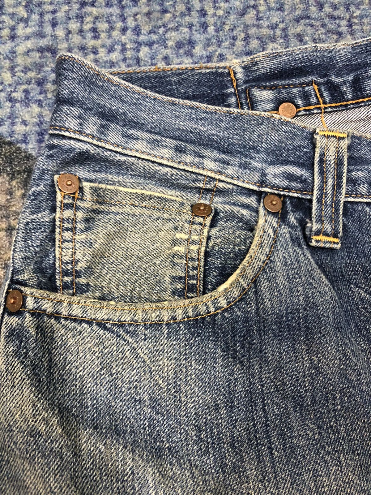 Levi's Levis 501XXc Big E Selvedge Button 555 Denim Size US 31 - 8 Thumbnail