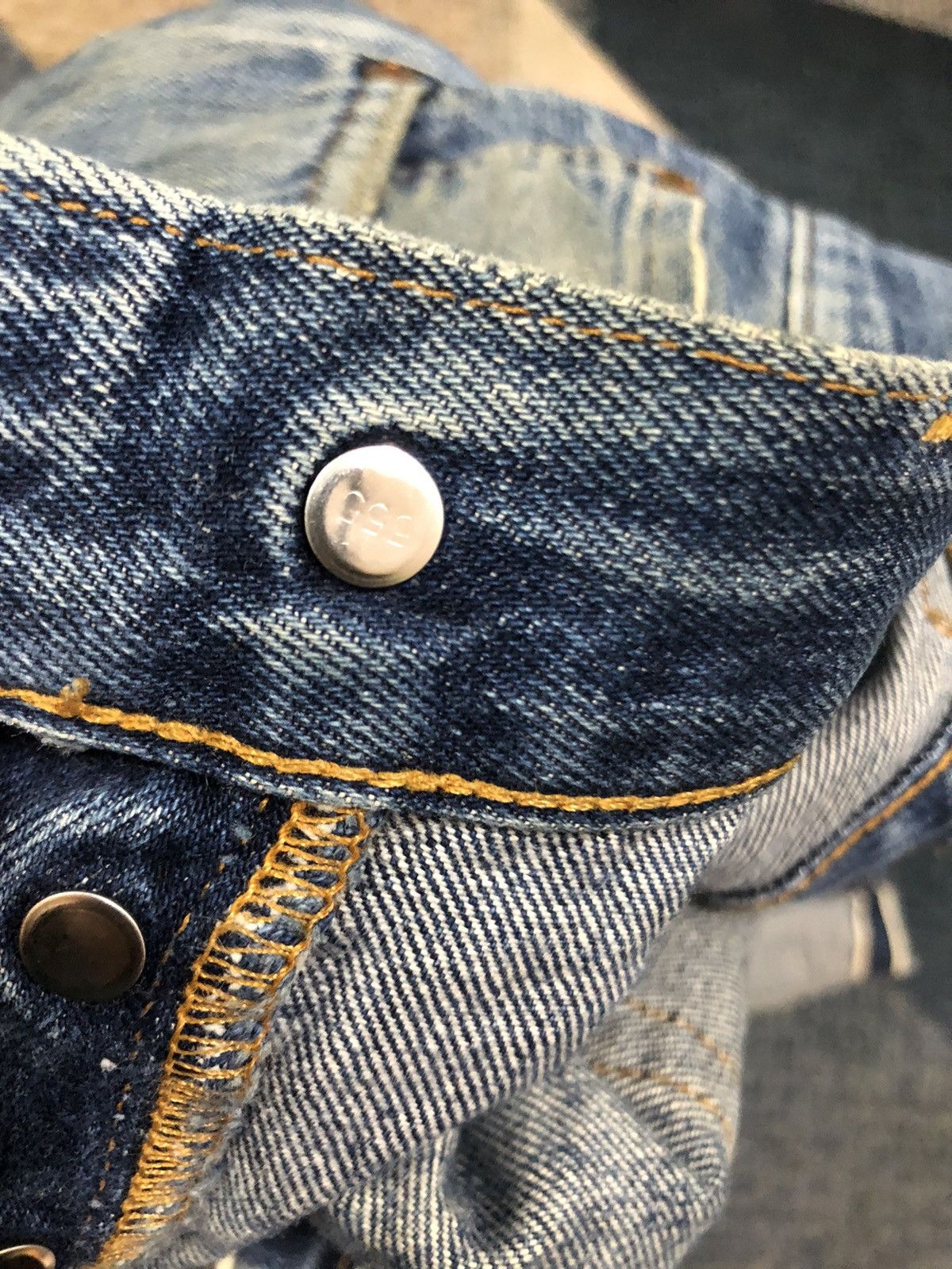 Levi's Levis 501XXc Big E Selvedge Button 555 Denim Size US 31 - 14 Thumbnail