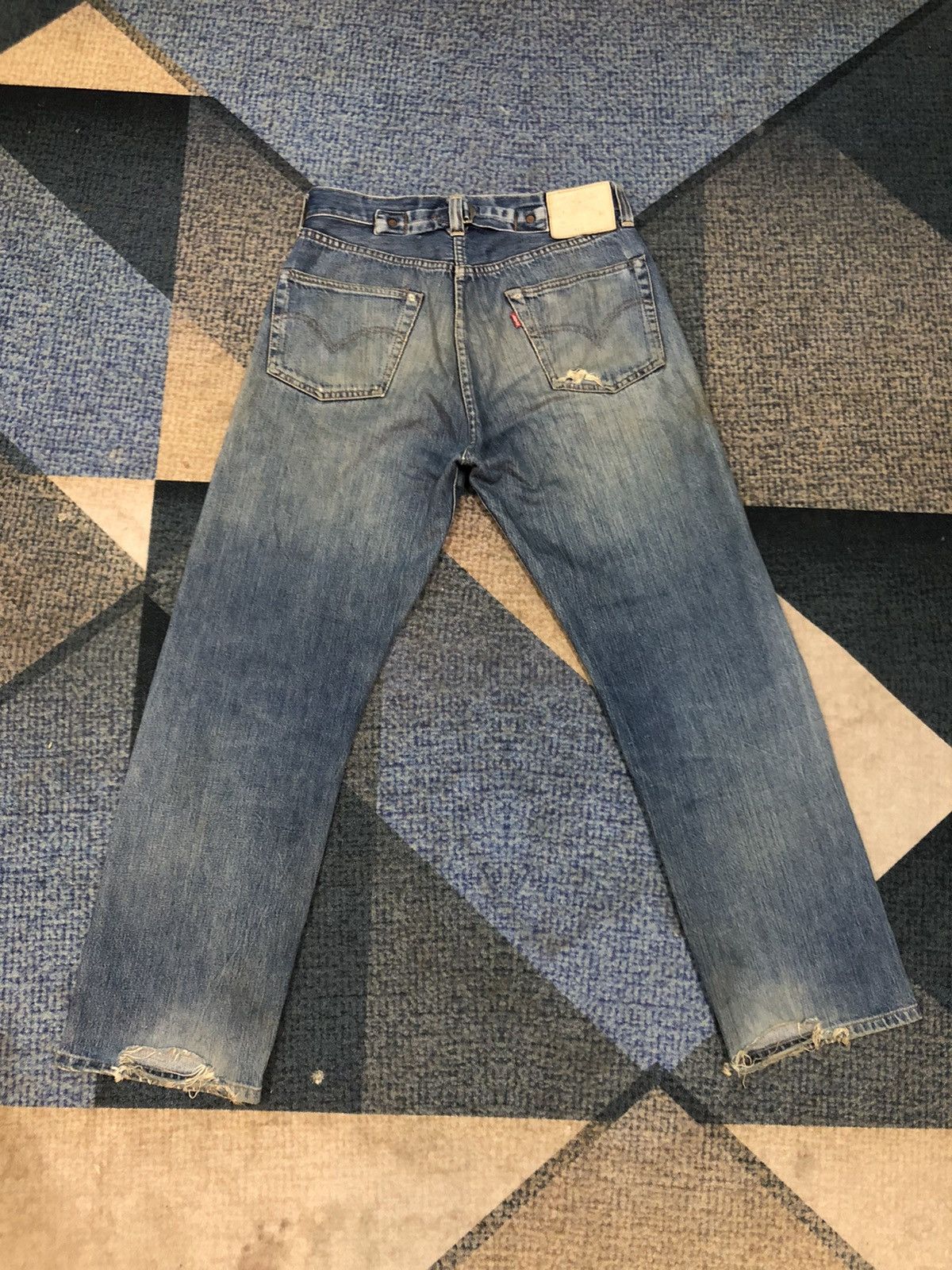 Levi's Levis 501XXc Big E Selvedge Button 555 Denim Size US 31 - 2 Thumbnail