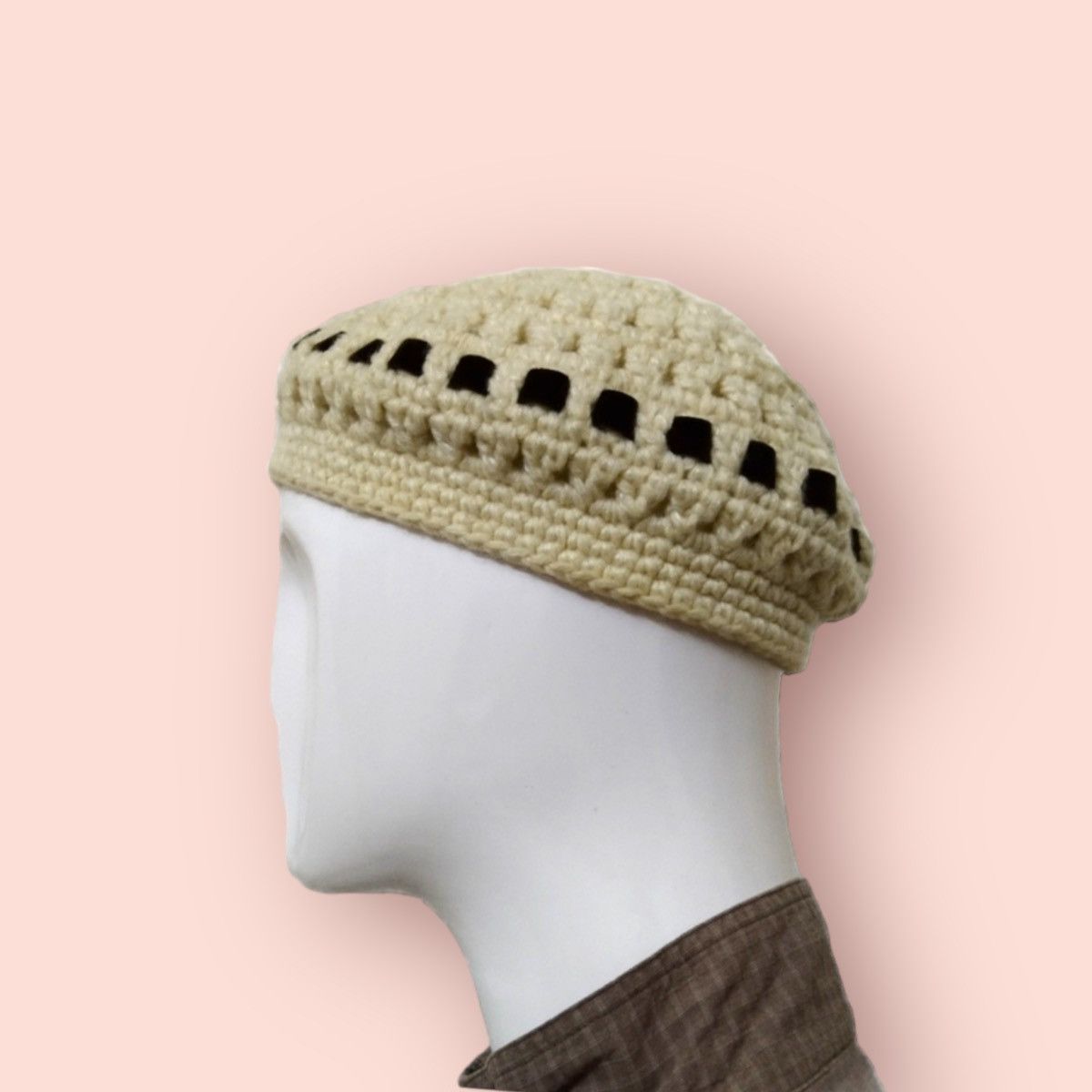 Aran Isles Knitwear × Homespun Knitwear RARE HANDMADE KNITTED BERET /BEANIE Size ONE SIZE - 10 Thumbnail