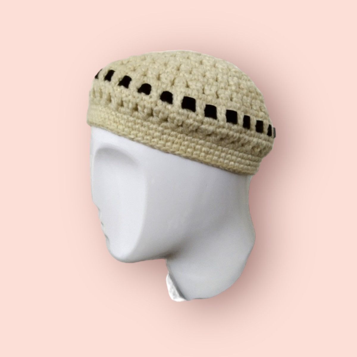 Aran Isles Knitwear × Homespun Knitwear RARE HANDMADE KNITTED BERET /BEANIE Size ONE SIZE - 3 Thumbnail