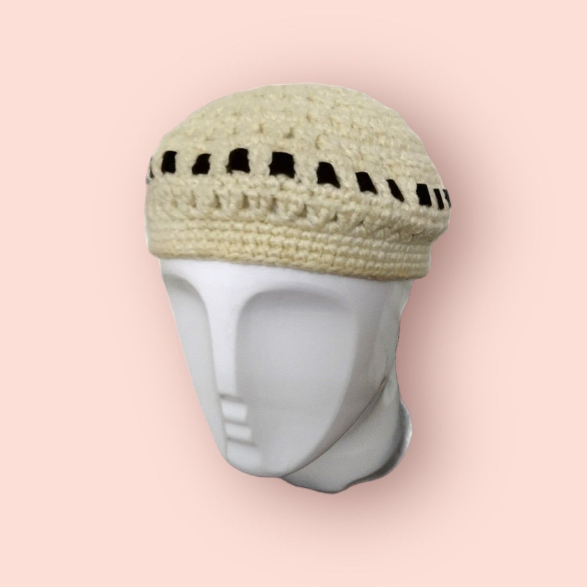 Aran Isles Knitwear × Homespun Knitwear RARE HANDMADE KNITTED BERET /BEANIE Size ONE SIZE - 1 Thumbnail