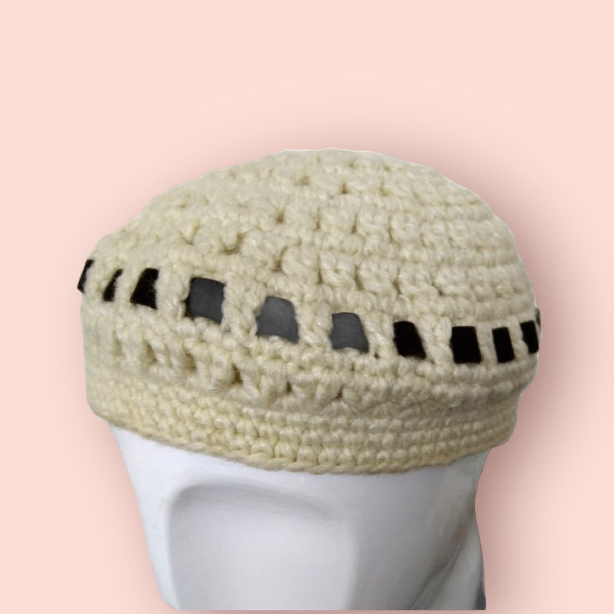 Aran Isles Knitwear × Homespun Knitwear RARE HANDMADE KNITTED BERET /BEANIE Size ONE SIZE - 2 Thumbnail