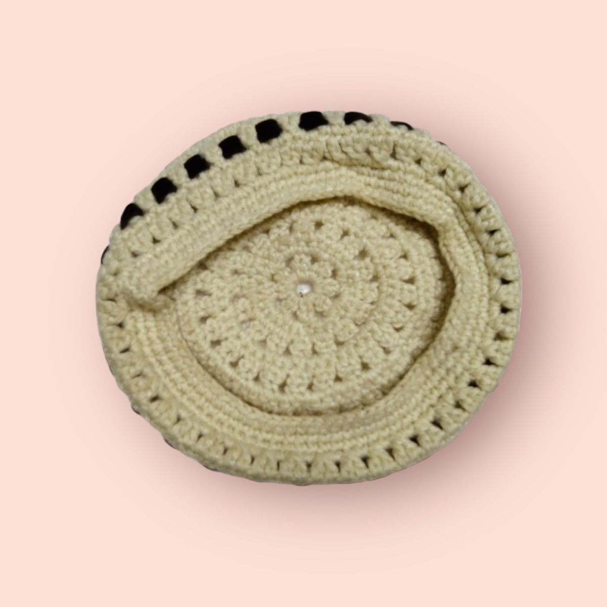 Aran Isles Knitwear × Homespun Knitwear RARE HANDMADE KNITTED BERET /BEANIE Size ONE SIZE - 14 Thumbnail