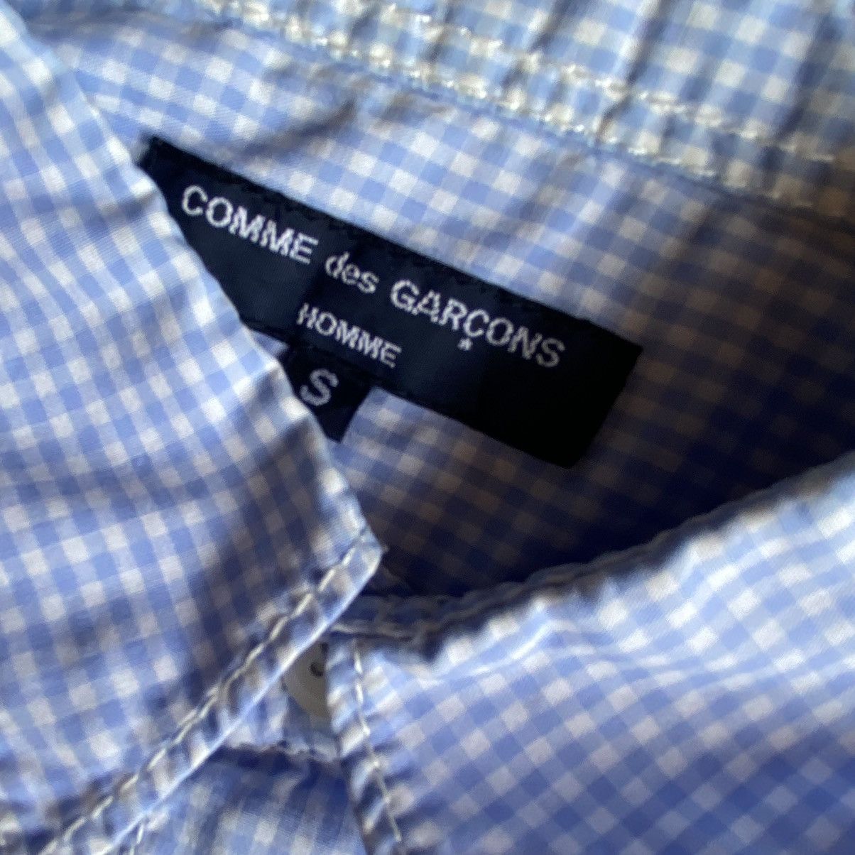 Comme des Garcons Comme Des Garcons Homme Blue Plaid Shirt Size US S / EU 44-46 / 1 - 8 Thumbnail