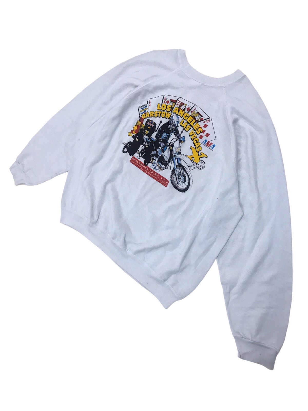 Tultex Vintage American Motorcycle 1993 LA Las Vegas Barstow Size US XL / EU 56 / 4 - 2 Thumbnail