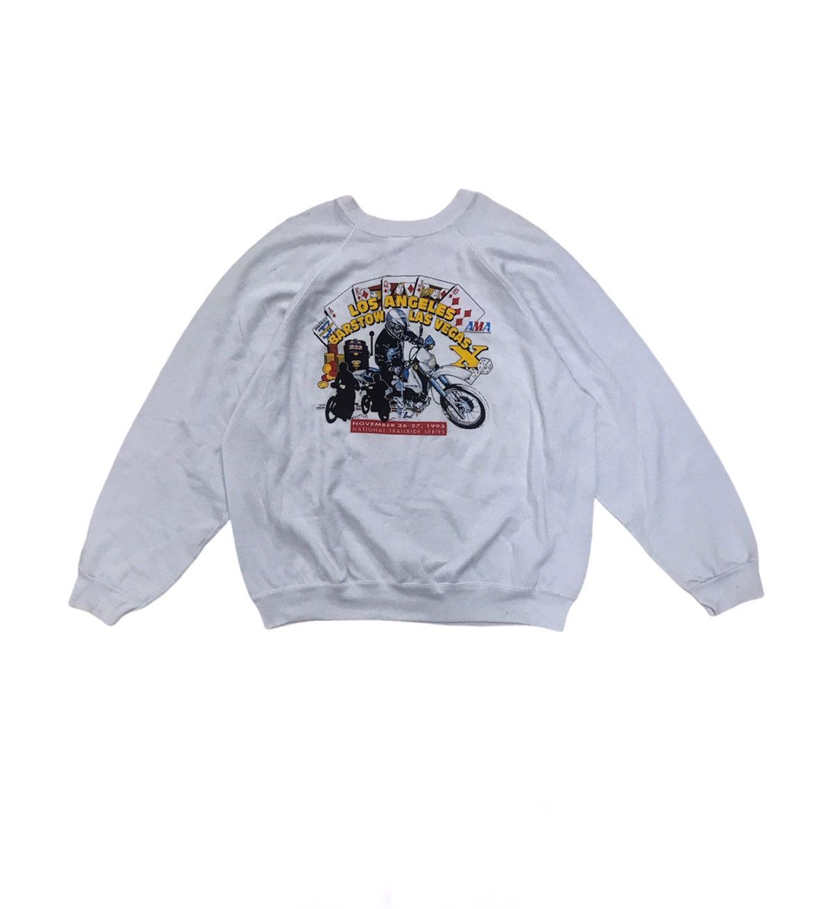 Tultex Vintage American Motorcycle 1993 LA Las Vegas Barstow Size US XL / EU 56 / 4 - 1 Thumbnail