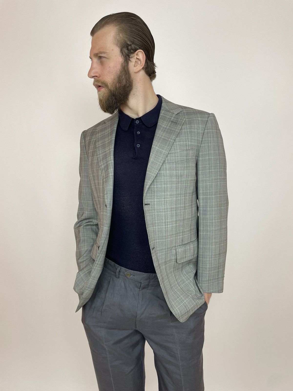 Suitsupply SUITSUPPLY Mens Blazer super 130's Wool size 50 Size 50R - 3 Thumbnail