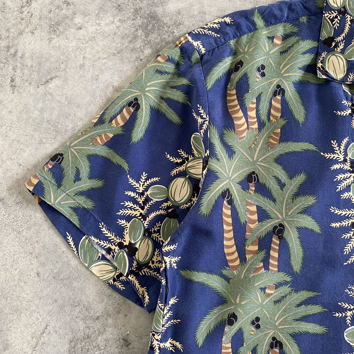 Diamond Head × Vintage VTG Diamond Head Coconut Tree Border Print Rayon Shirt Size US M / EU 48-50 / 2 - 5 Thumbnail