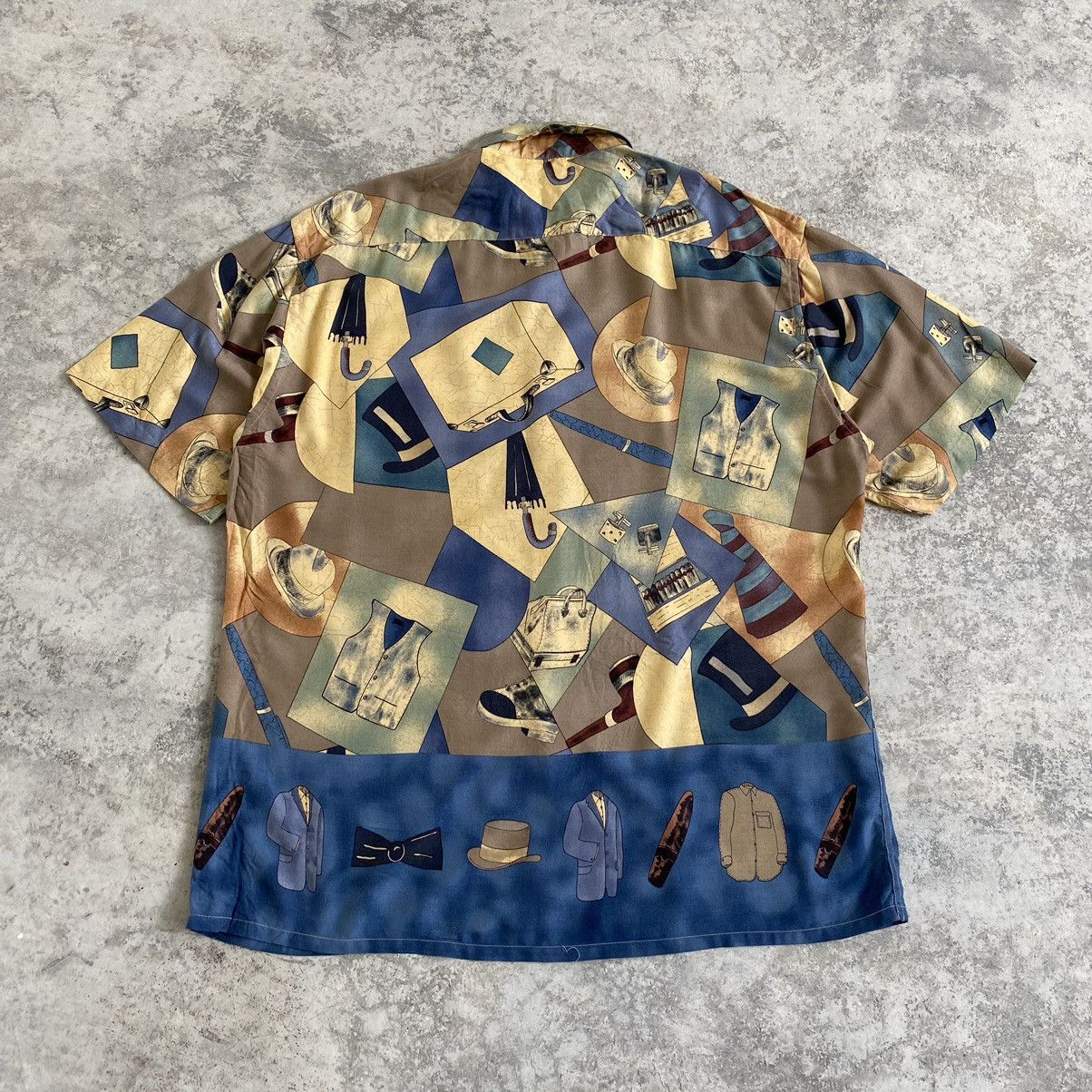 Pierre Cardin Vintage Pierre Cardin Pop Art Rayon Button Up Shirt Size US XL / EU 56 / 4 - 9 Thumbnail