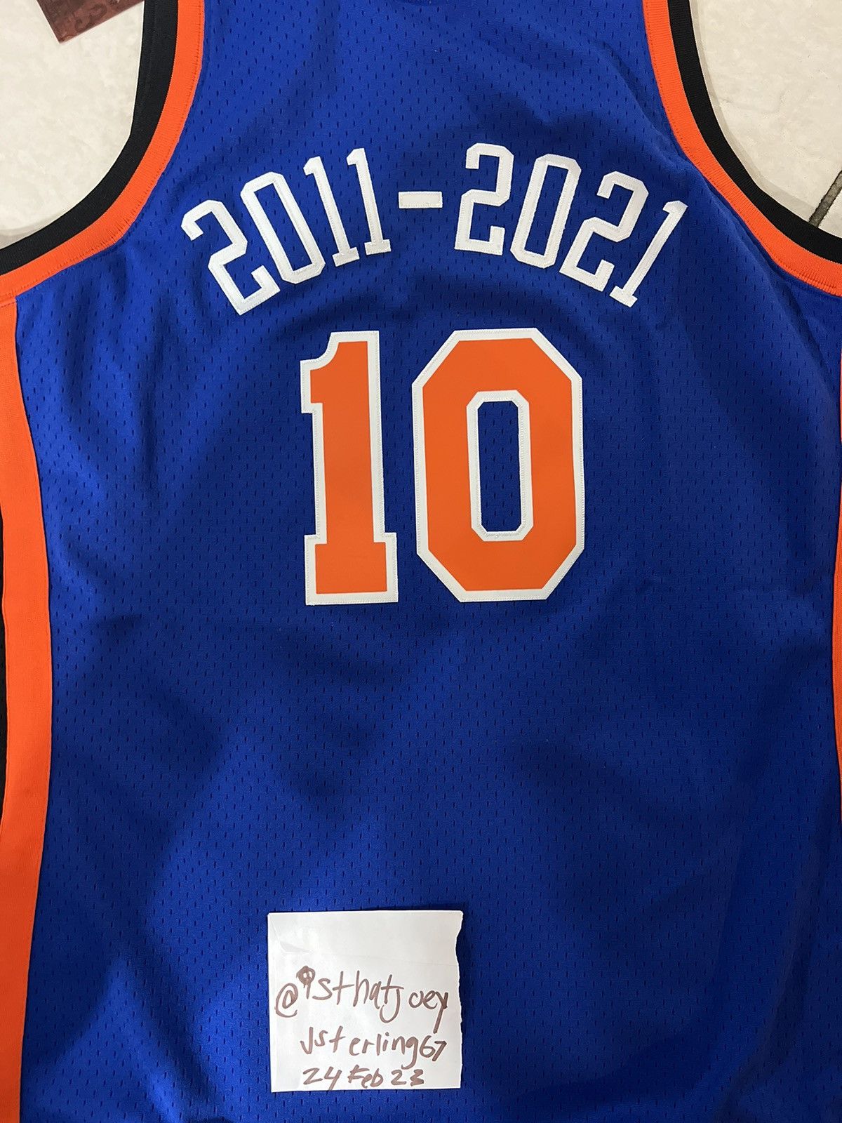 Kith × Mitchell & Ness Kith Knicks Mitchell & Ness Jersey sz XL Size US XL / EU 56 / 4 - 7 Thumbnail