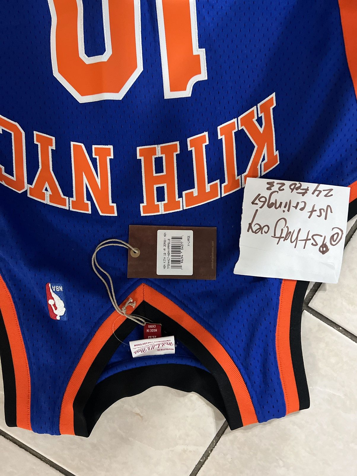 Kith × Mitchell & Ness Kith Knicks Mitchell & Ness Jersey sz XL Size US XL / EU 56 / 4 - 4 Thumbnail