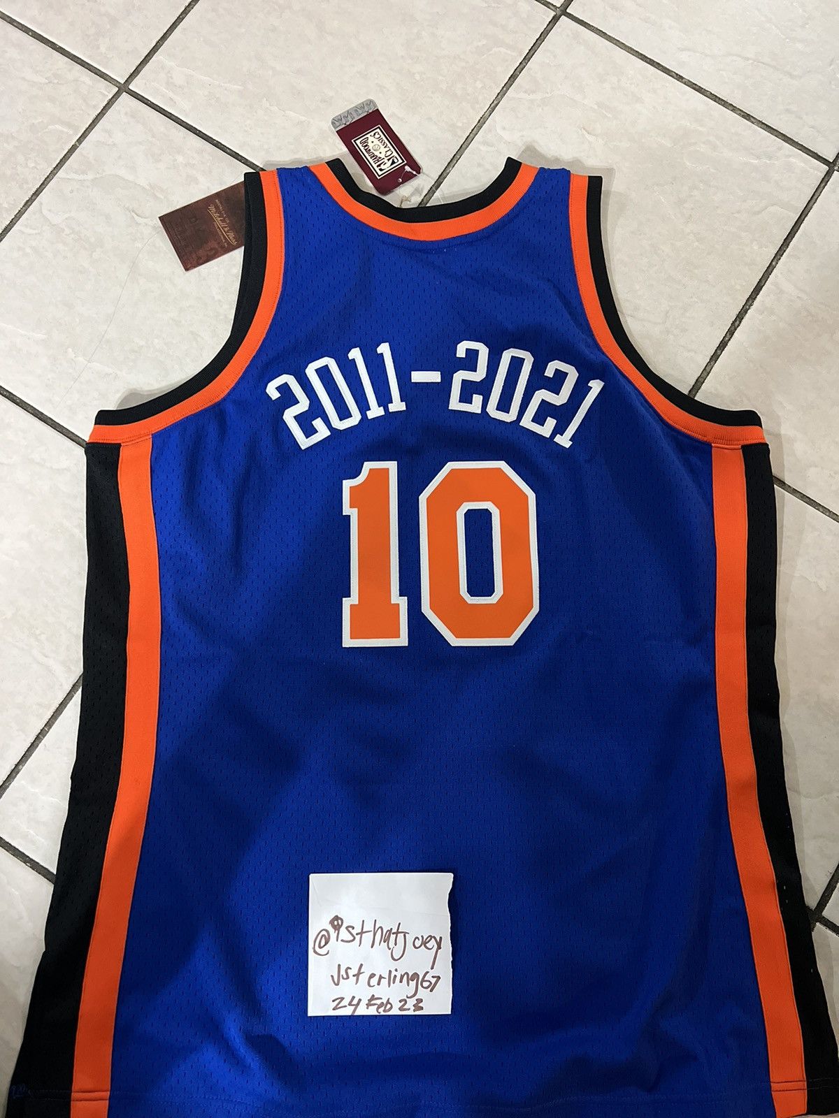 Kith × Mitchell & Ness Kith Knicks Mitchell & Ness Jersey sz XL Size US XL / EU 56 / 4 - 6 Thumbnail