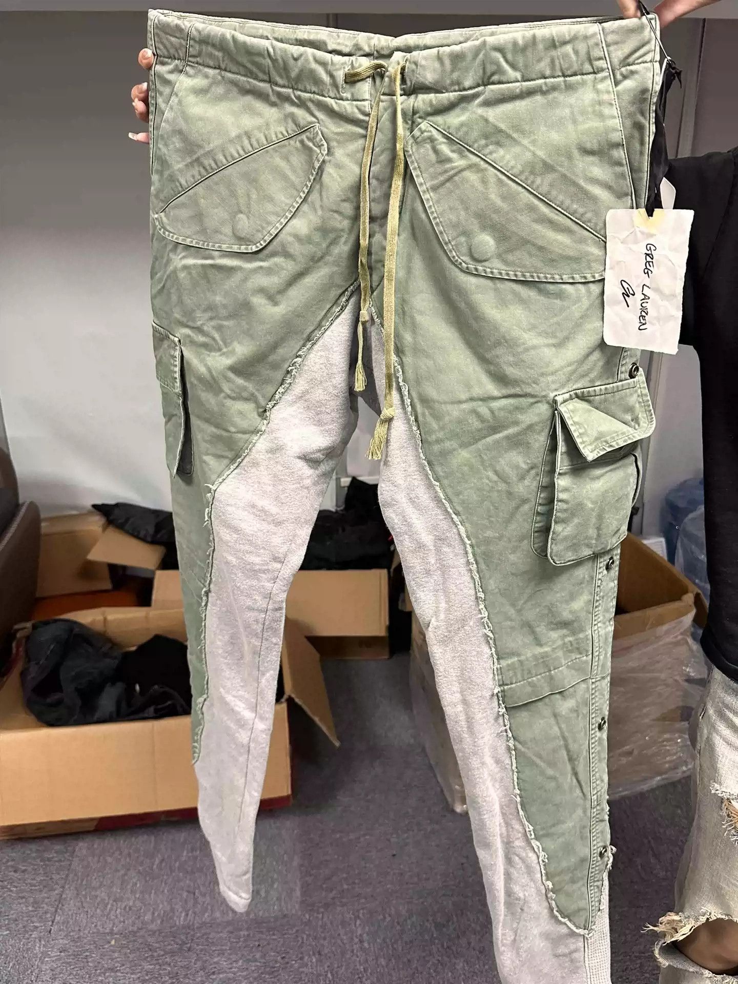 Greg Lauren Patchwork trousers