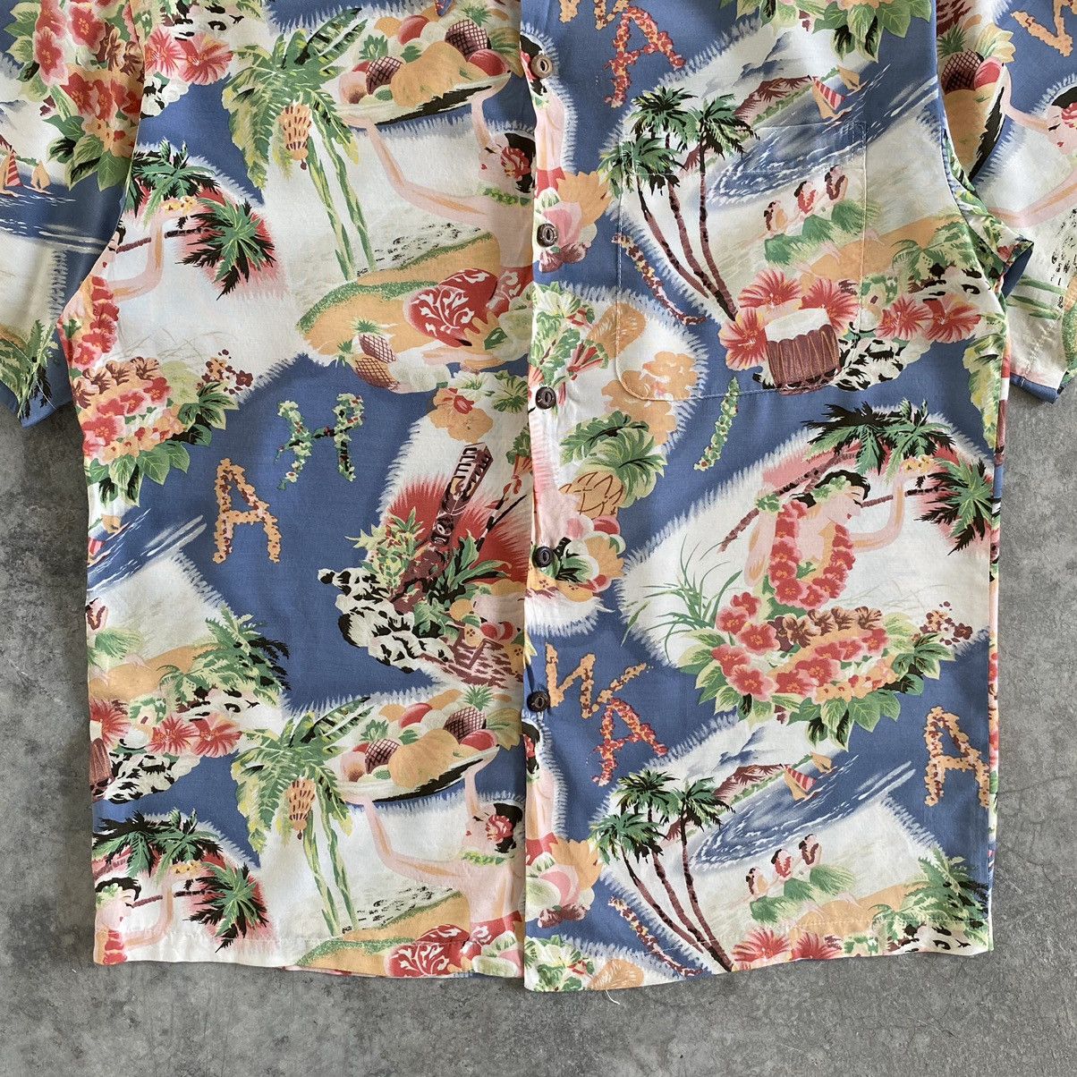 Vintage Vintage Iolani Aloha Girls Rayon Shirt Size US M / EU 48-50 / 2 - 4 Thumbnail