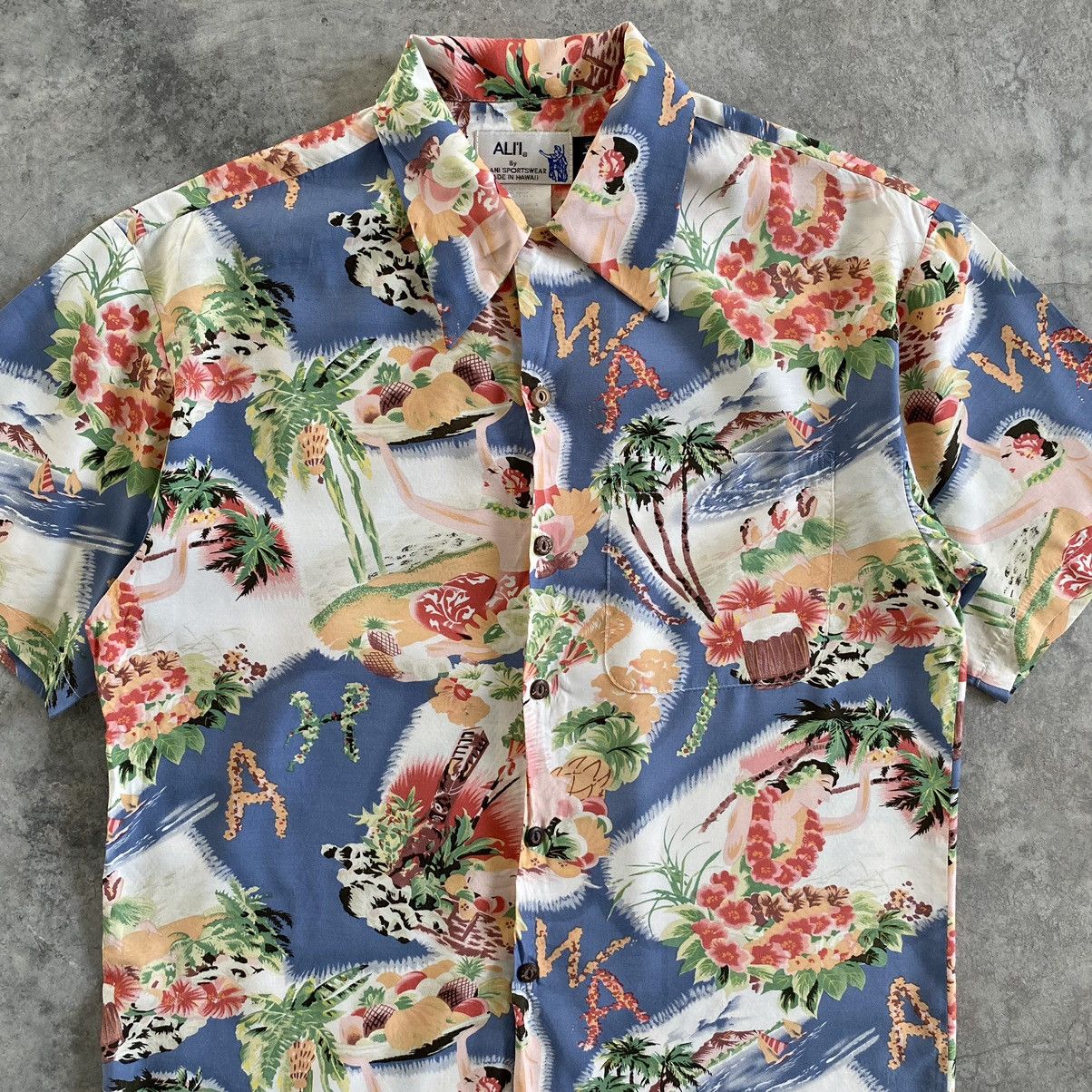 Vintage Vintage Iolani Aloha Girls Rayon Shirt Size US M / EU 48-50 / 2 - 1 Thumbnail