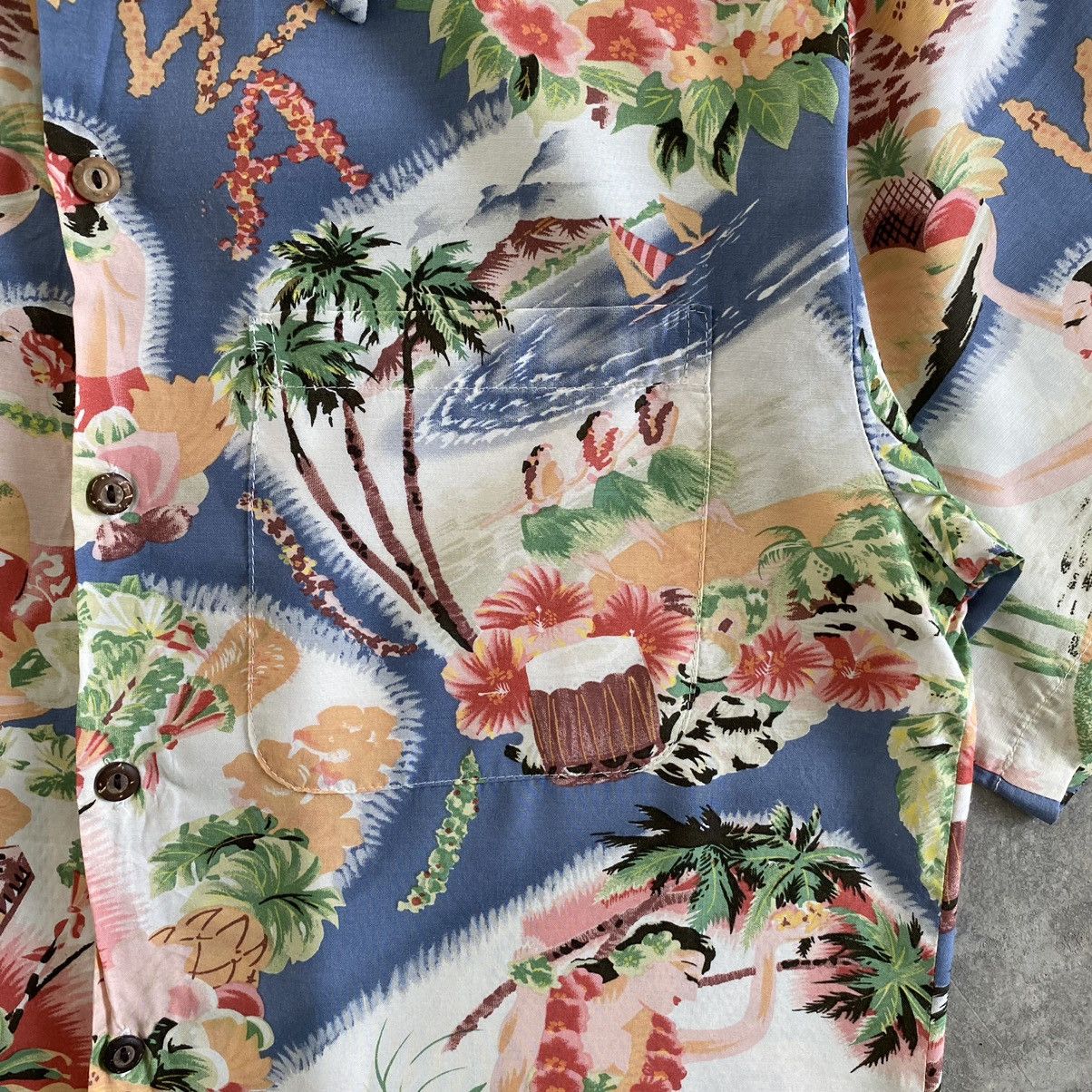 Vintage Vintage Iolani Aloha Girls Rayon Shirt Size US M / EU 48-50 / 2 - 9 Thumbnail