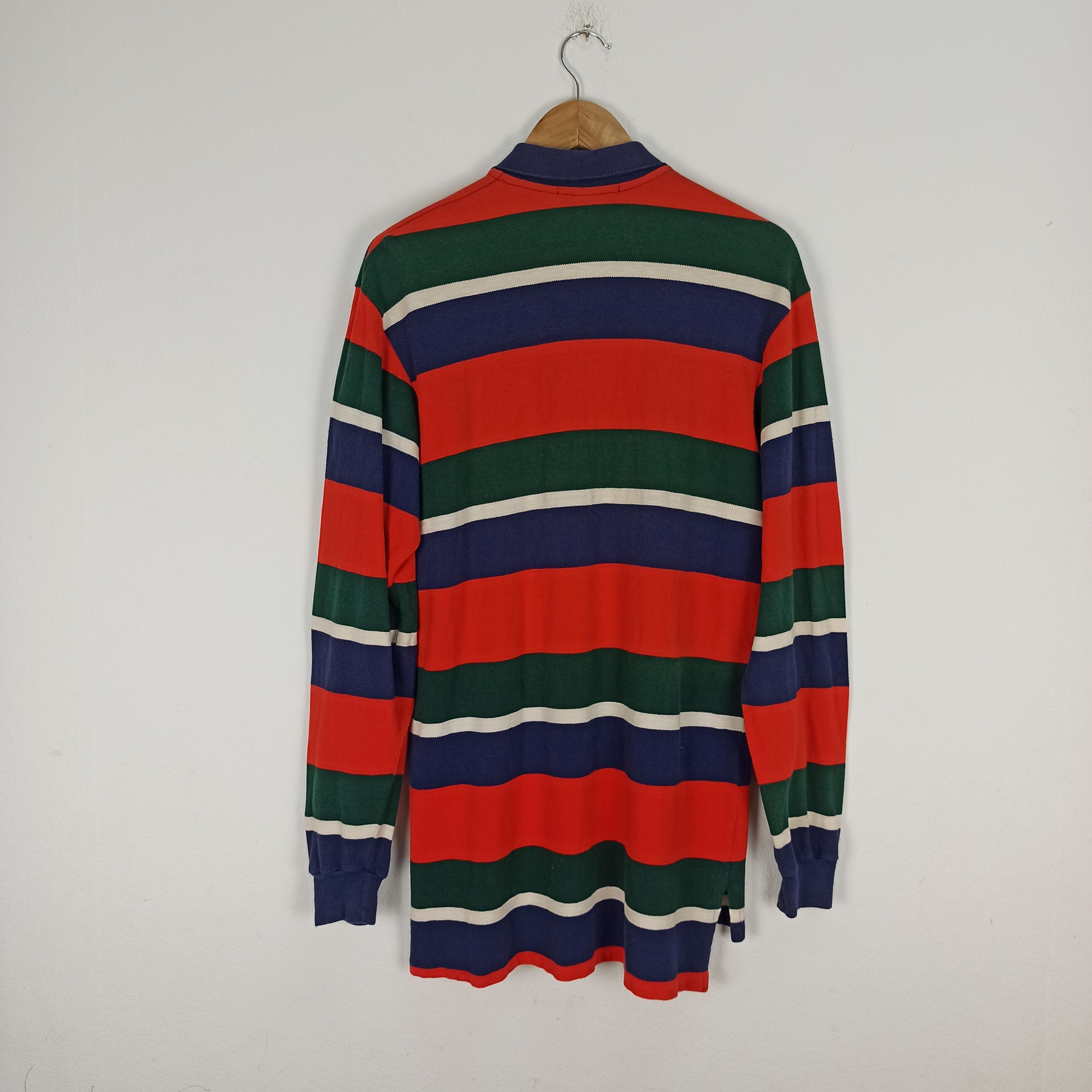 Polo Ralph Lauren 🔥Vintage🔥 Polo Ralph Lauren Striped Long Sleeve Tees Polo Size US M / EU 48-50 / 2 - 6 Thumbnail