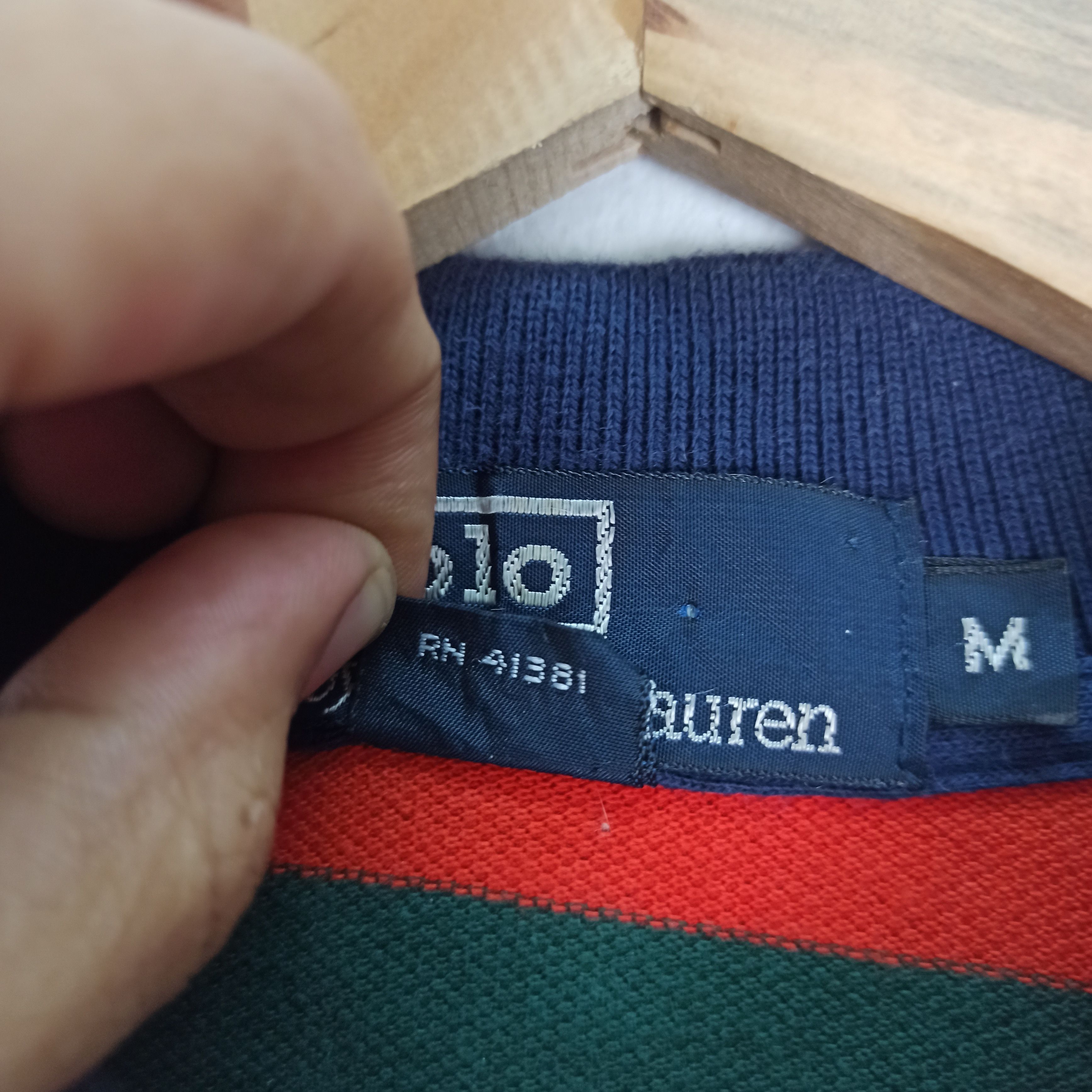 Polo Ralph Lauren 🔥Vintage🔥 Polo Ralph Lauren Striped Long Sleeve Tees Polo Size US M / EU 48-50 / 2 - 9 Thumbnail