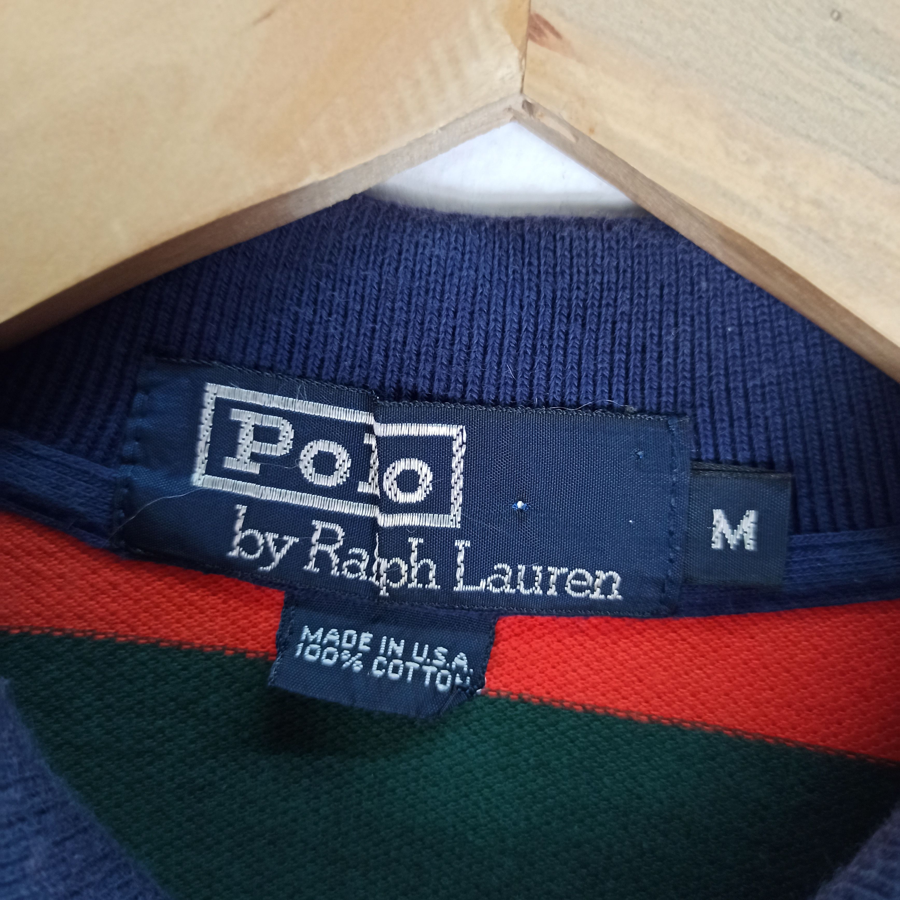 Polo Ralph Lauren 🔥Vintage🔥 Polo Ralph Lauren Striped Long Sleeve Tees Polo Size US M / EU 48-50 / 2 - 8 Thumbnail