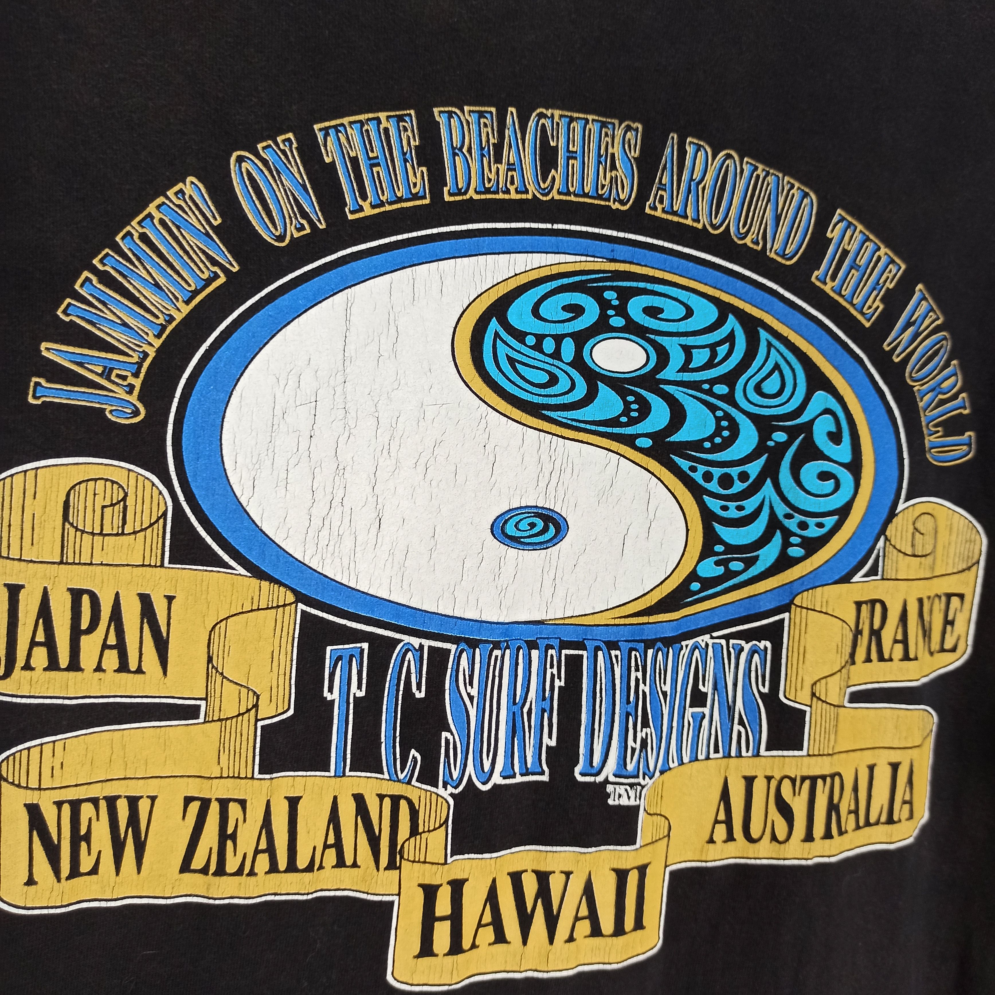 Other Vintage 90s T&C Surf Design Tshirts Made in Usa Hanes Size US M / EU 48-50 / 2 - 3 Thumbnail