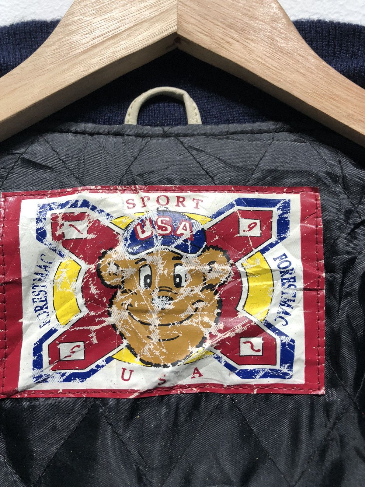 Vintage AJ1 Forest Mac World Natural Association Varsity Jacket Size US L / EU 52-54 / 3 - 7 Thumbnail