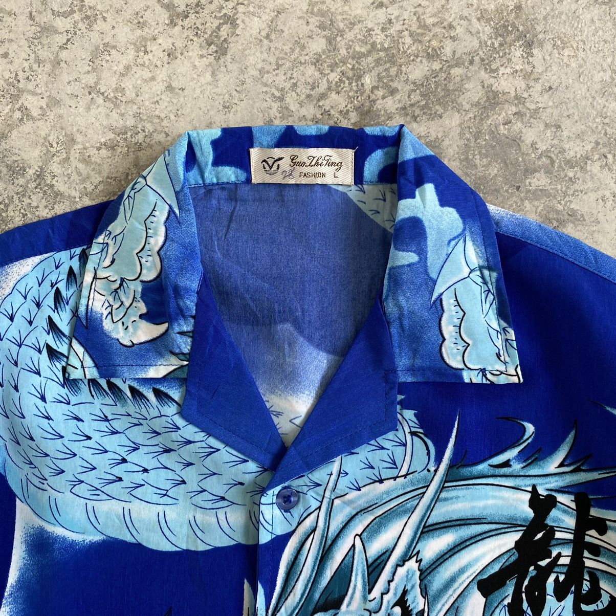 Vintage Vintage Flying Dragon Polyester Button Up Shirt Size US L / EU 52-54 / 3 - 13 Thumbnail