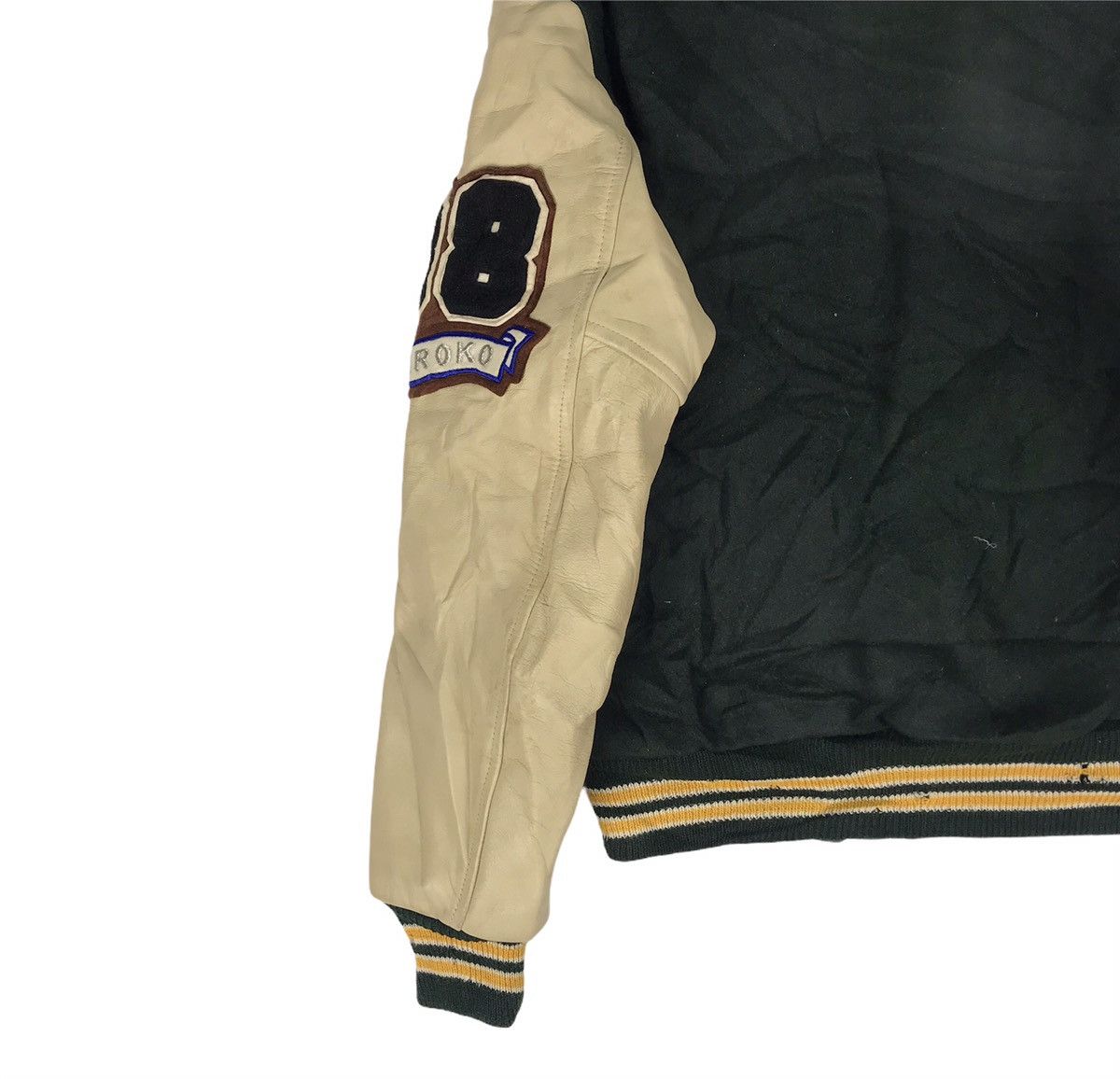 Other Vtg 80s Catch Ball wool mix leather varsity jacket Size US S / EU 44-46 / 1 - 5 Thumbnail