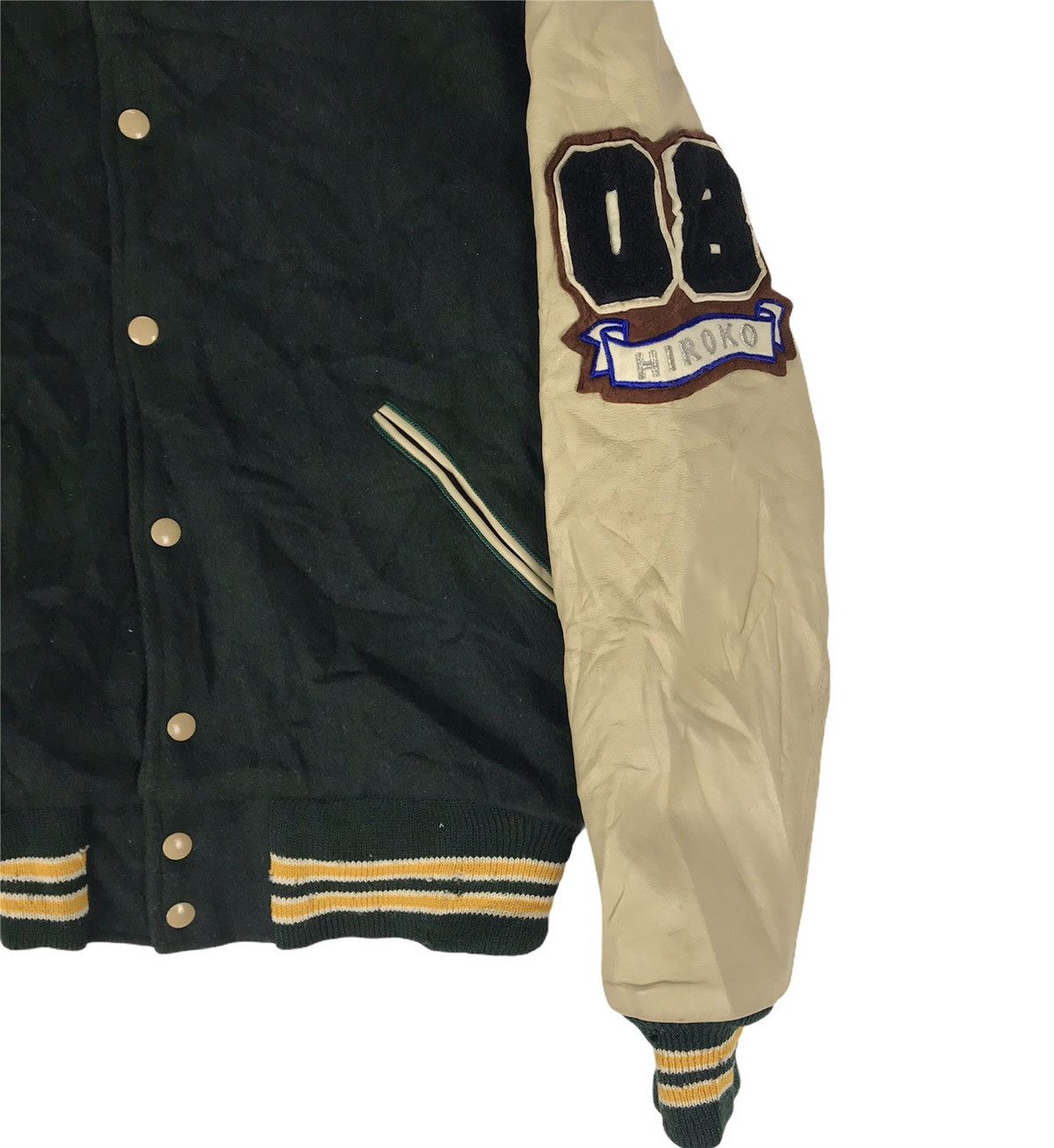 Other Vtg 80s Catch Ball wool mix leather varsity jacket Size US S / EU 44-46 / 1 - 2 Thumbnail