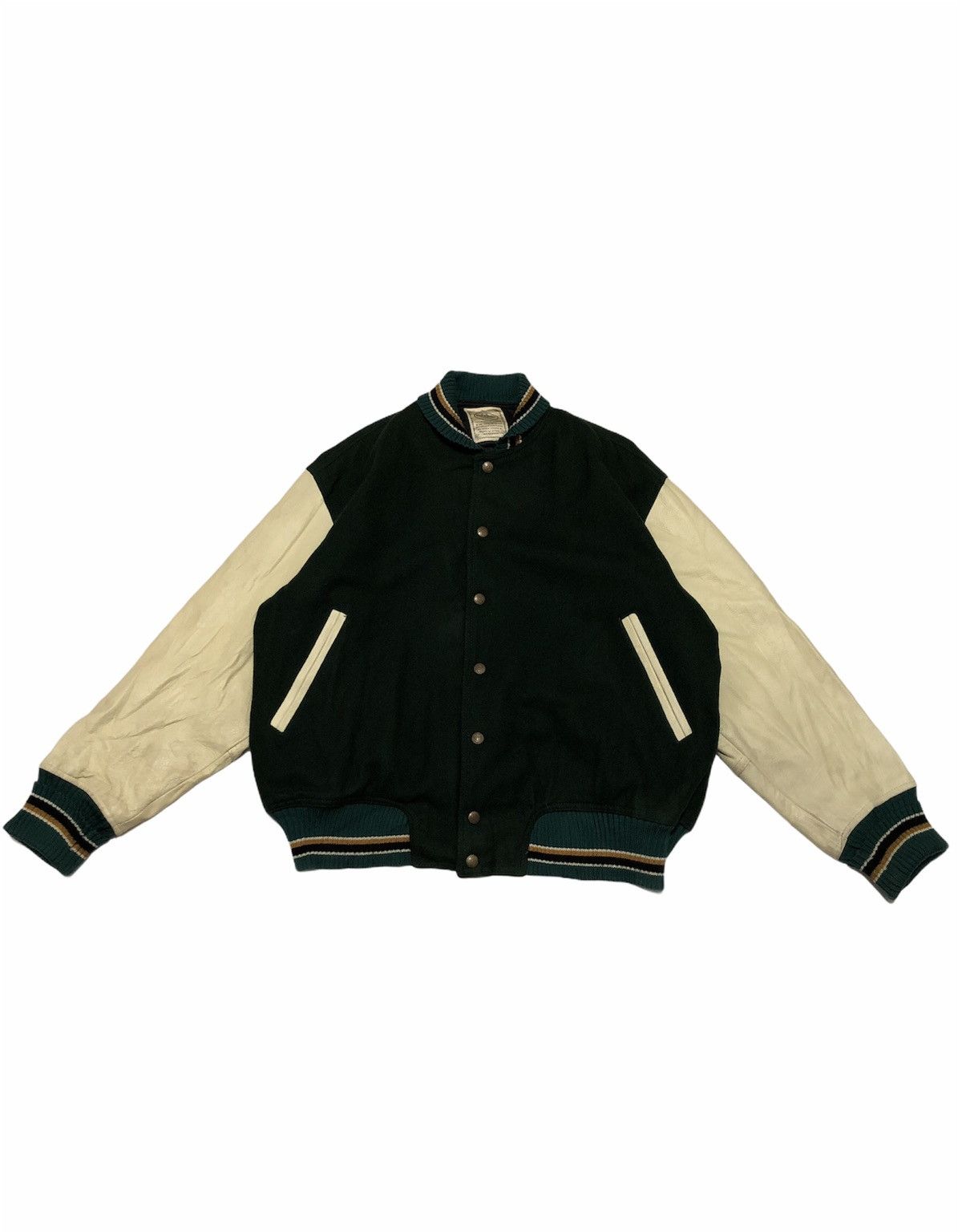 Vintage VJ15 Altelier Of SAB Big Logo Varsity Jacket Size US L / EU 52-54 / 3 - 3 Thumbnail