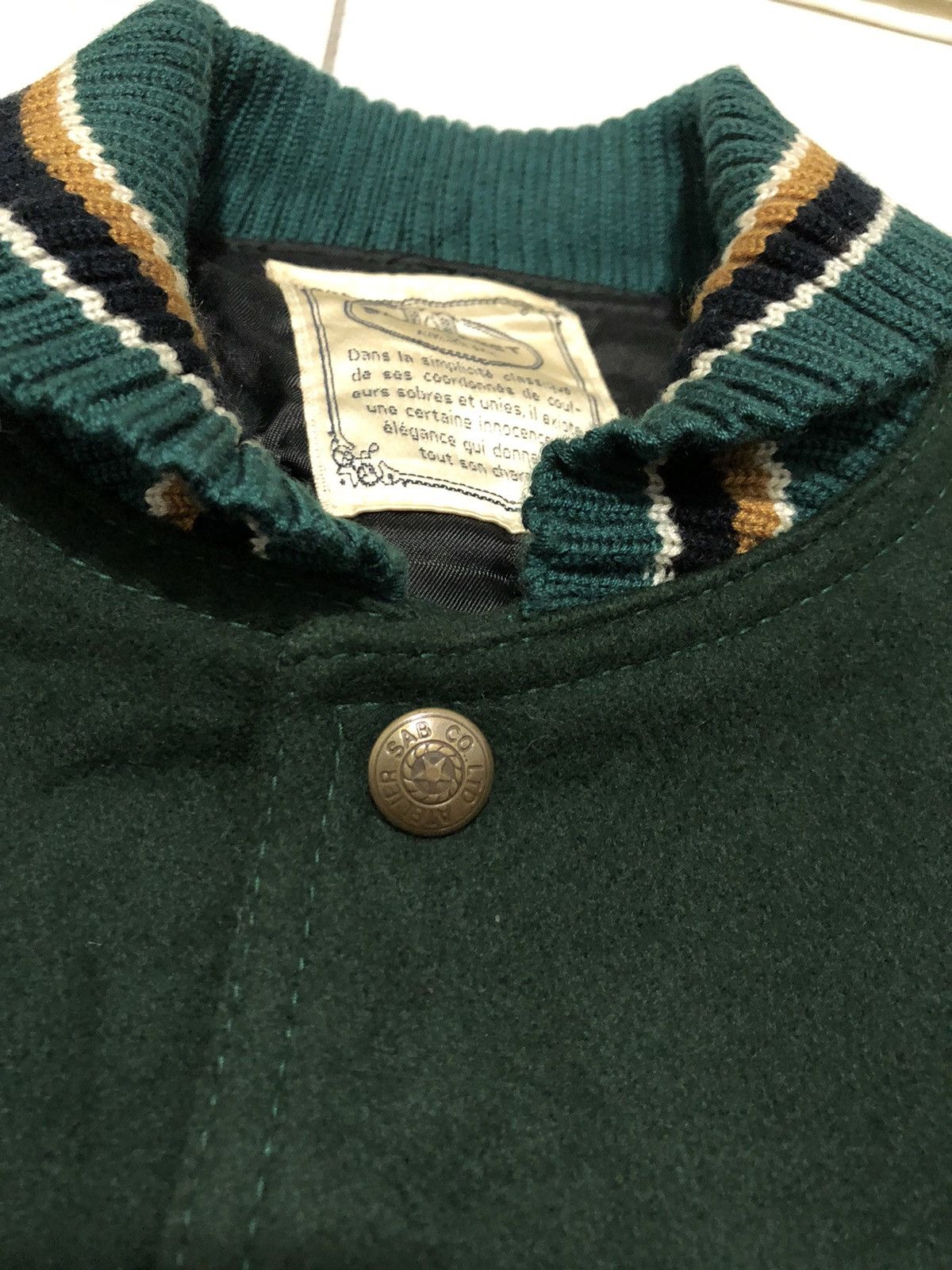 Vintage VJ15 Altelier Of SAB Big Logo Varsity Jacket Size US L / EU 52-54 / 3 - 4 Thumbnail