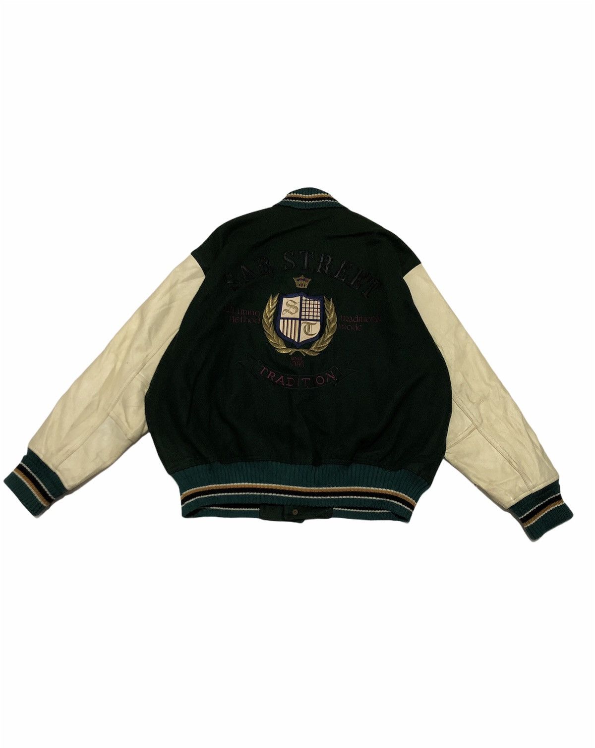 Vintage VJ15 Altelier Of SAB Big Logo Varsity Jacket Size US L / EU 52-54 / 3 - 1 Thumbnail