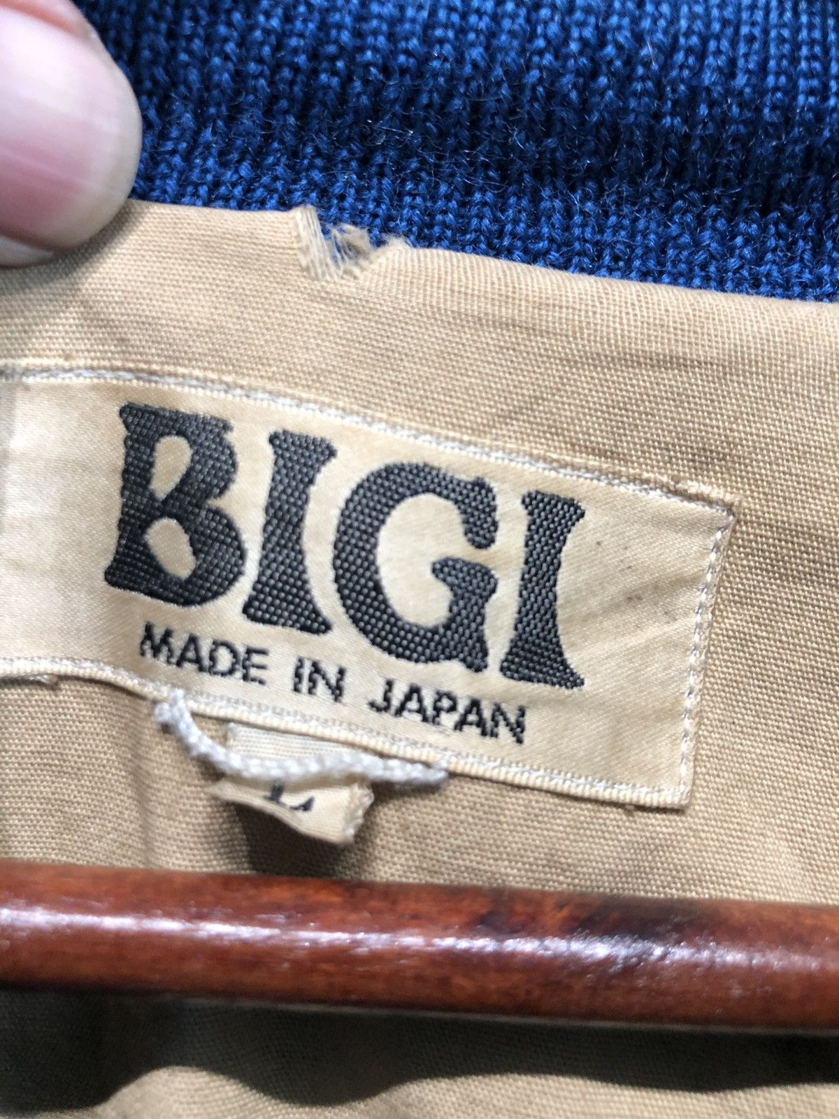 BIGI Bigi Big Logo Wool Leather Varsity Jacket Size US L / EU 52-54 / 3 - 11 Thumbnail