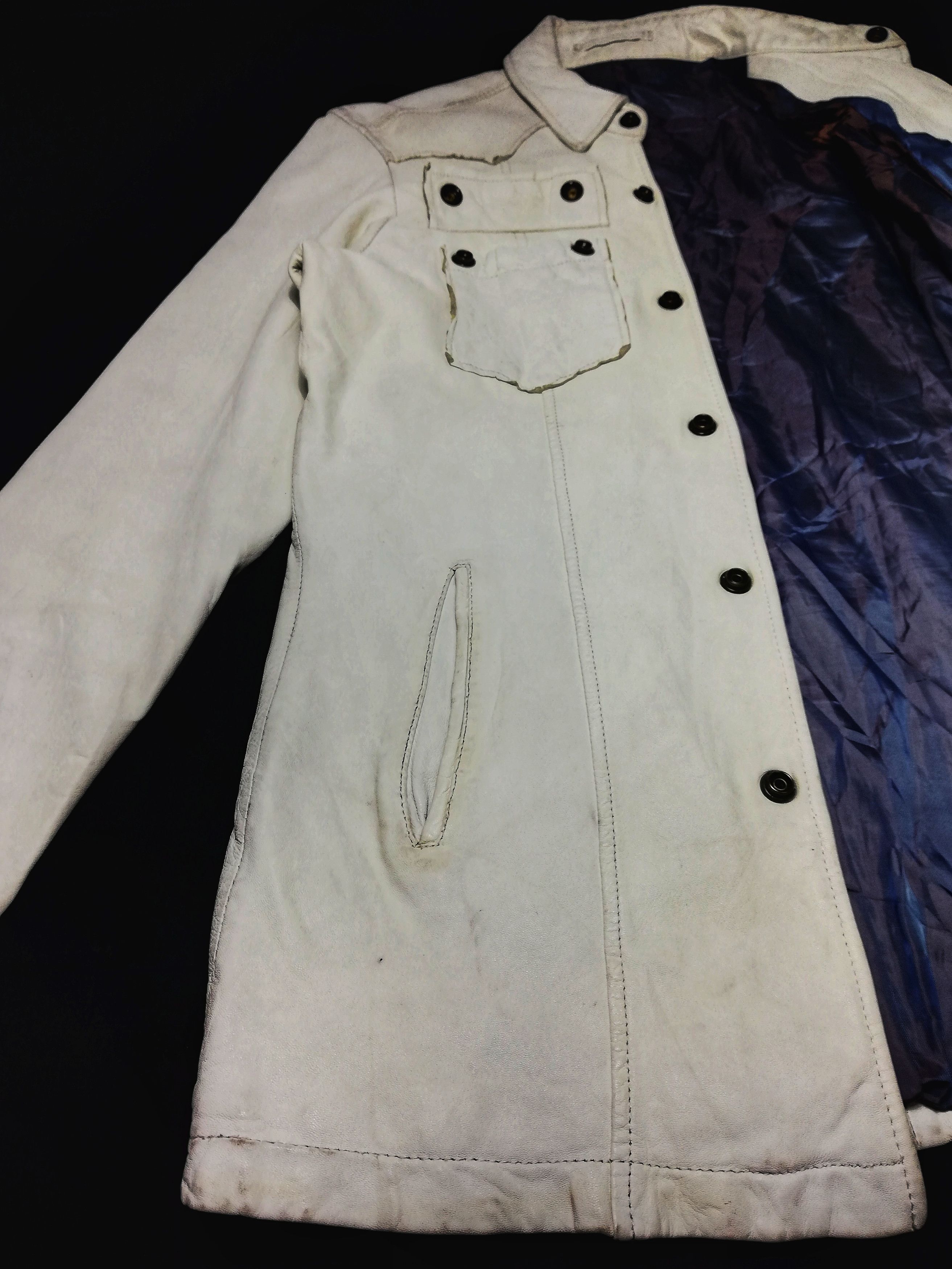 Designer × Japanese Brand 🔥Japanese Abahouse White Down Button Leather Jacket🔥 Size US S / EU 44-46 / 1 - 9 Thumbnail