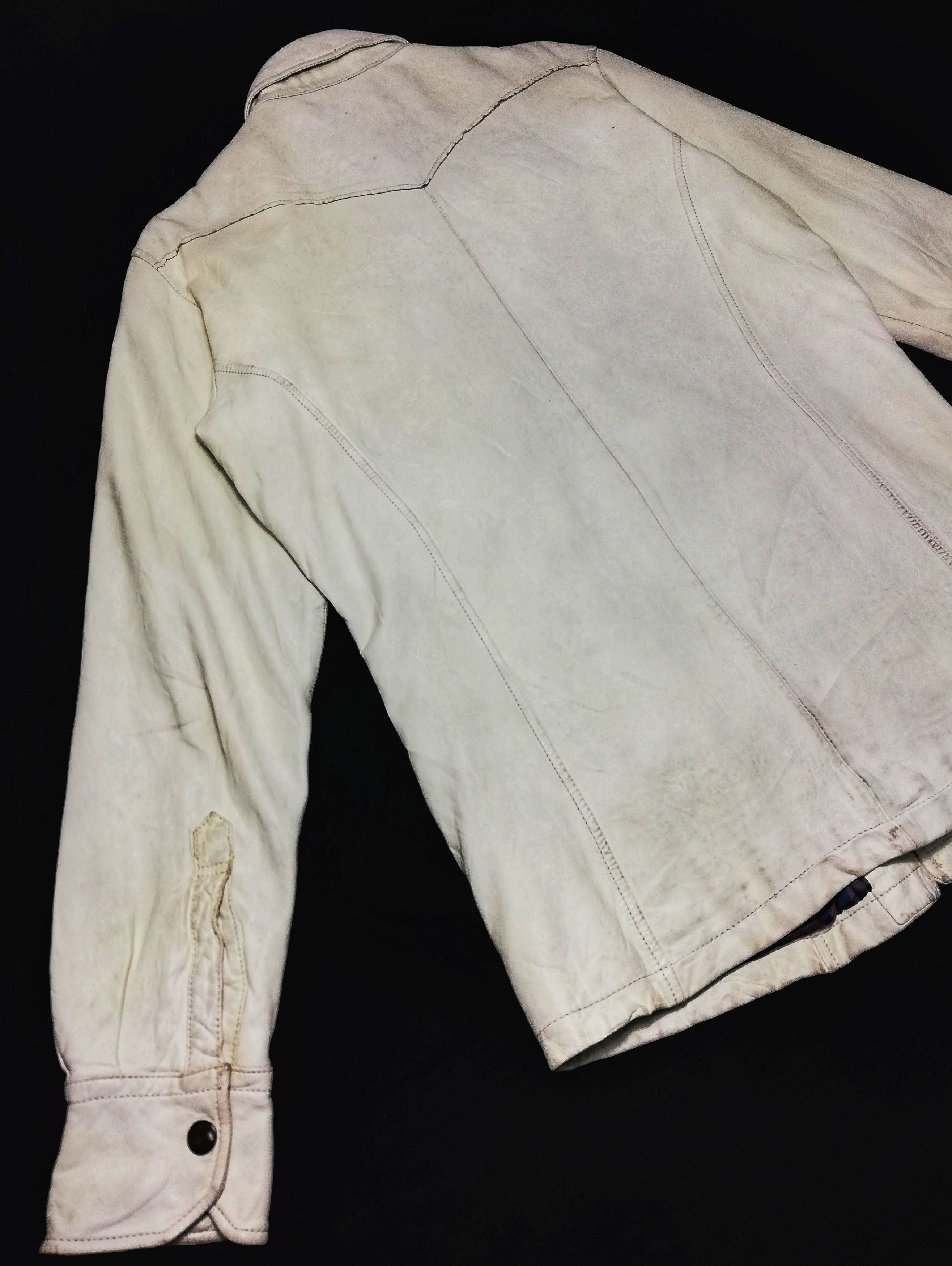 Designer × Japanese Brand 🔥Japanese Abahouse White Down Button Leather Jacket🔥 Size US S / EU 44-46 / 1 - 16 Thumbnail