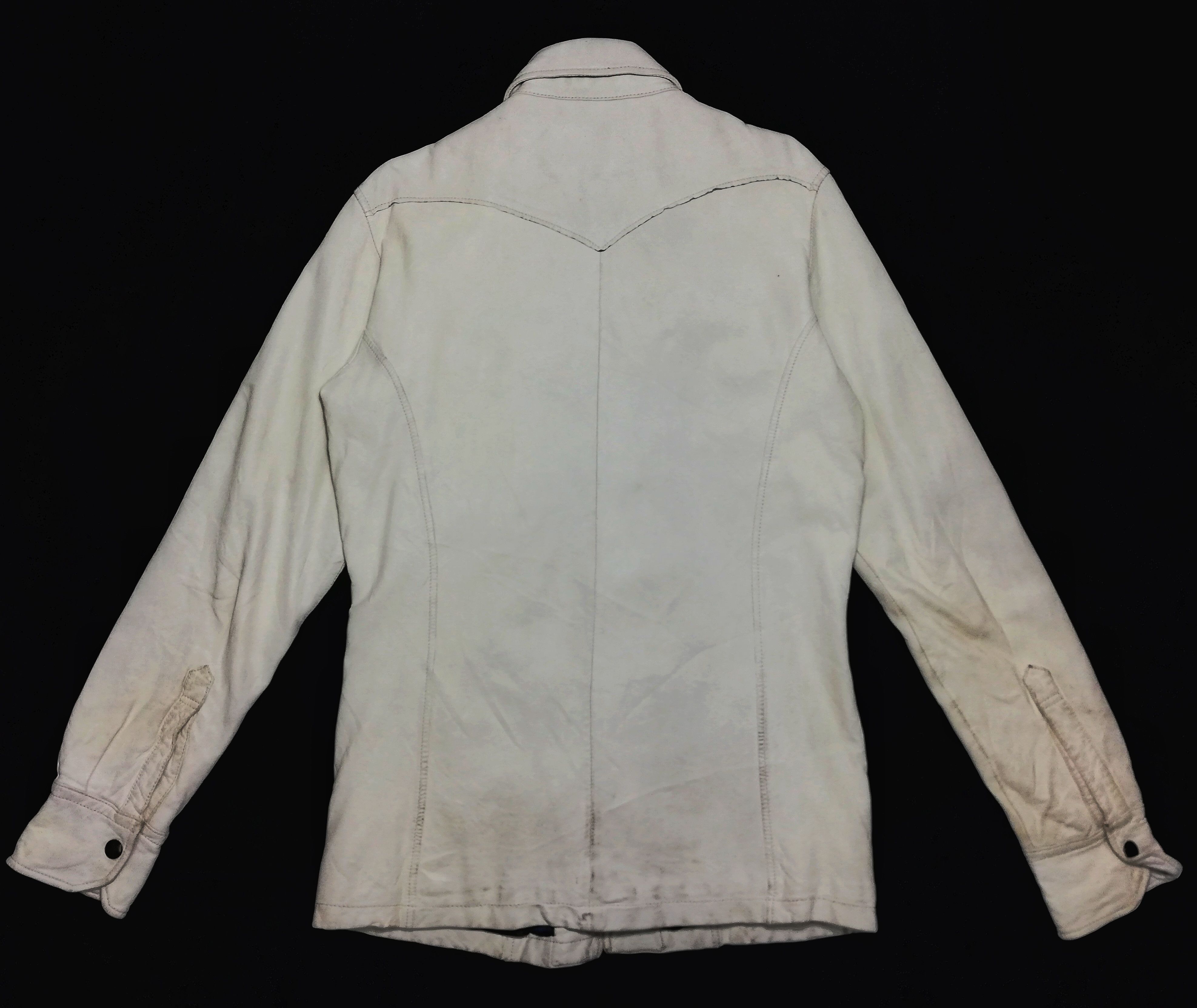 Designer × Japanese Brand 🔥Japanese Abahouse White Down Button Leather Jacket🔥 Size US S / EU 44-46 / 1 - 13 Thumbnail